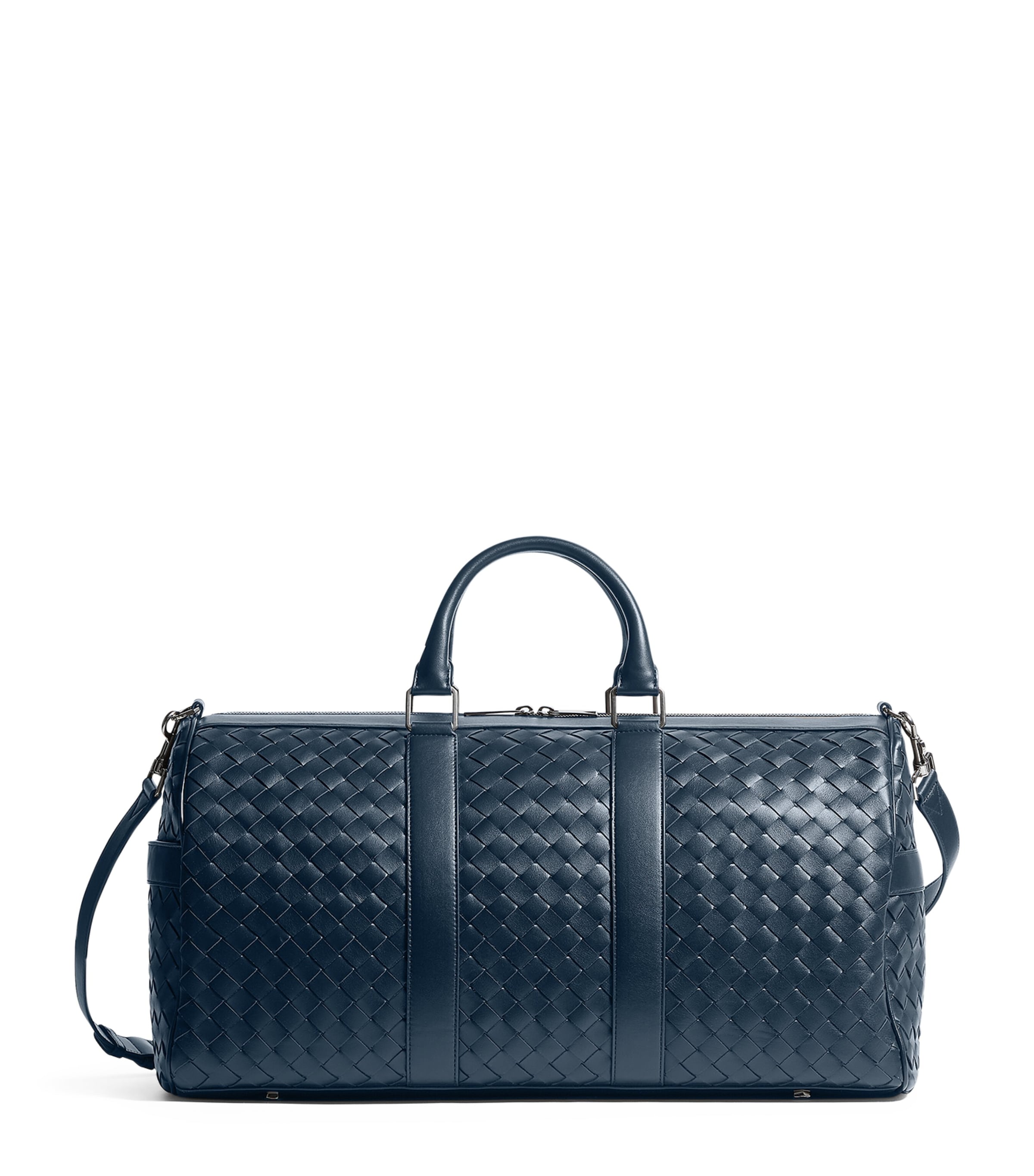Bottega Veneta Leather Intrecciato Duffle Bag Image 1