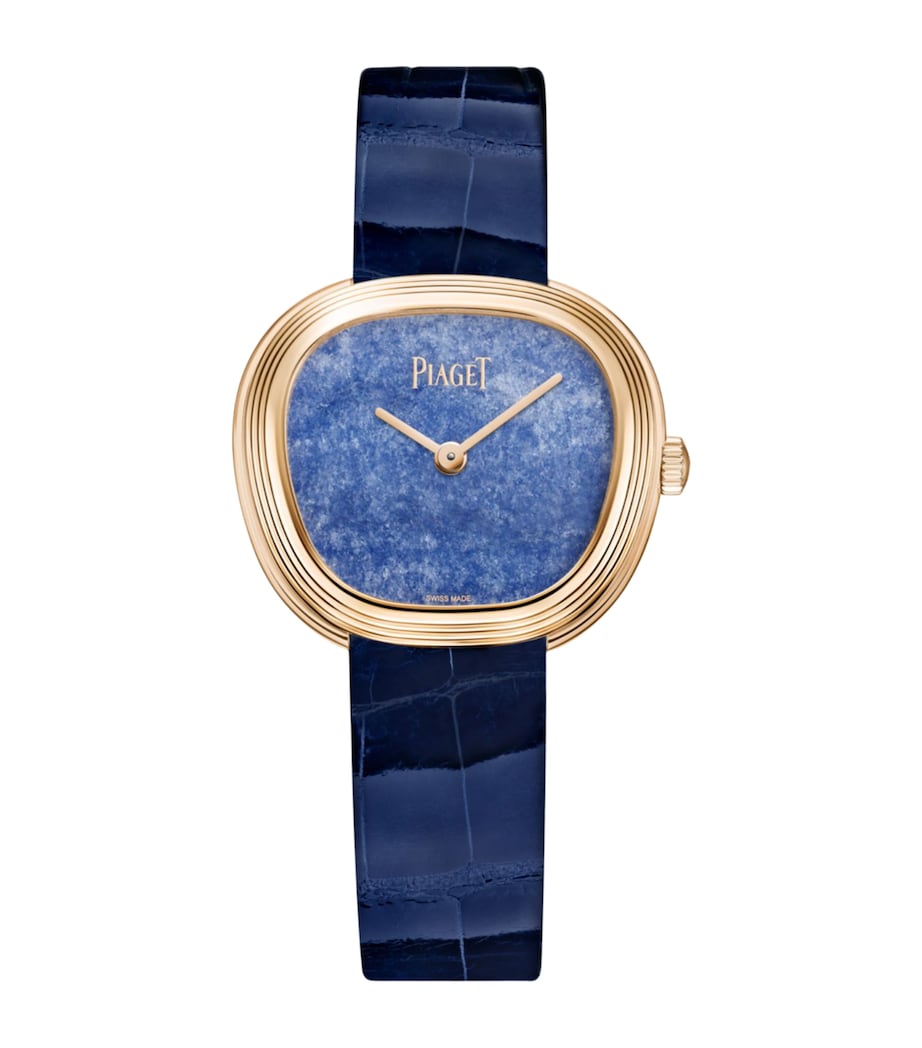 Piaget Rose Gold and Blue Quartz Sixtie Watch 29mm Blue Image 1