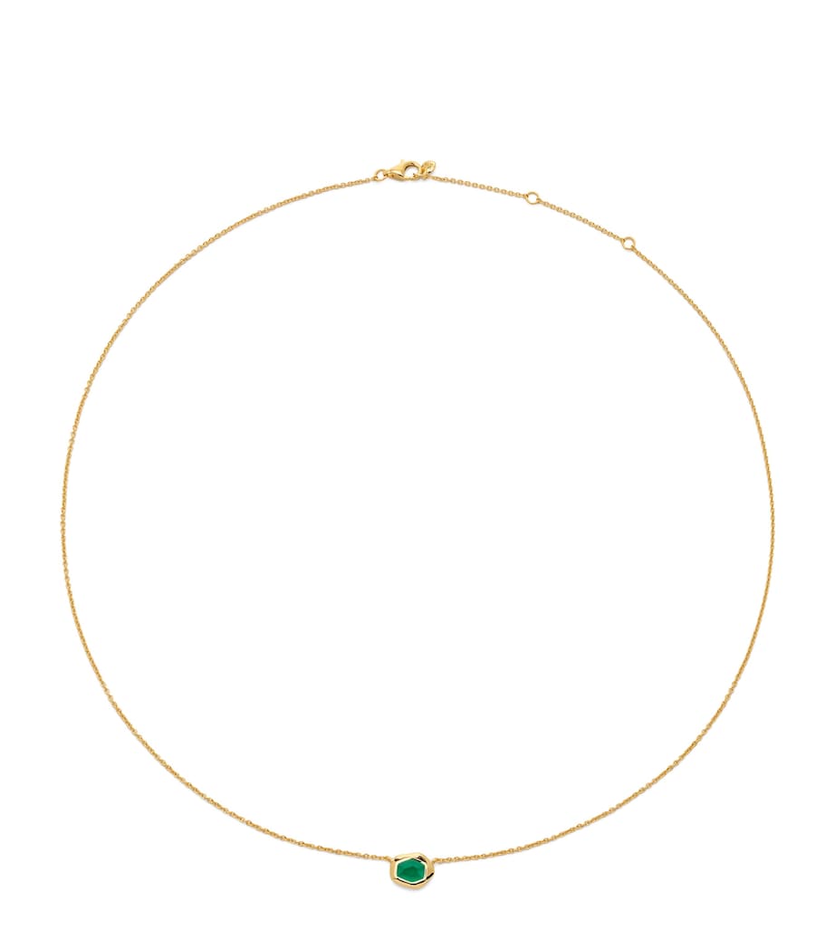 Small Gold Vermeil and Onyx Odyssey Necklace 18K GOLD VERMEIL Image 1
