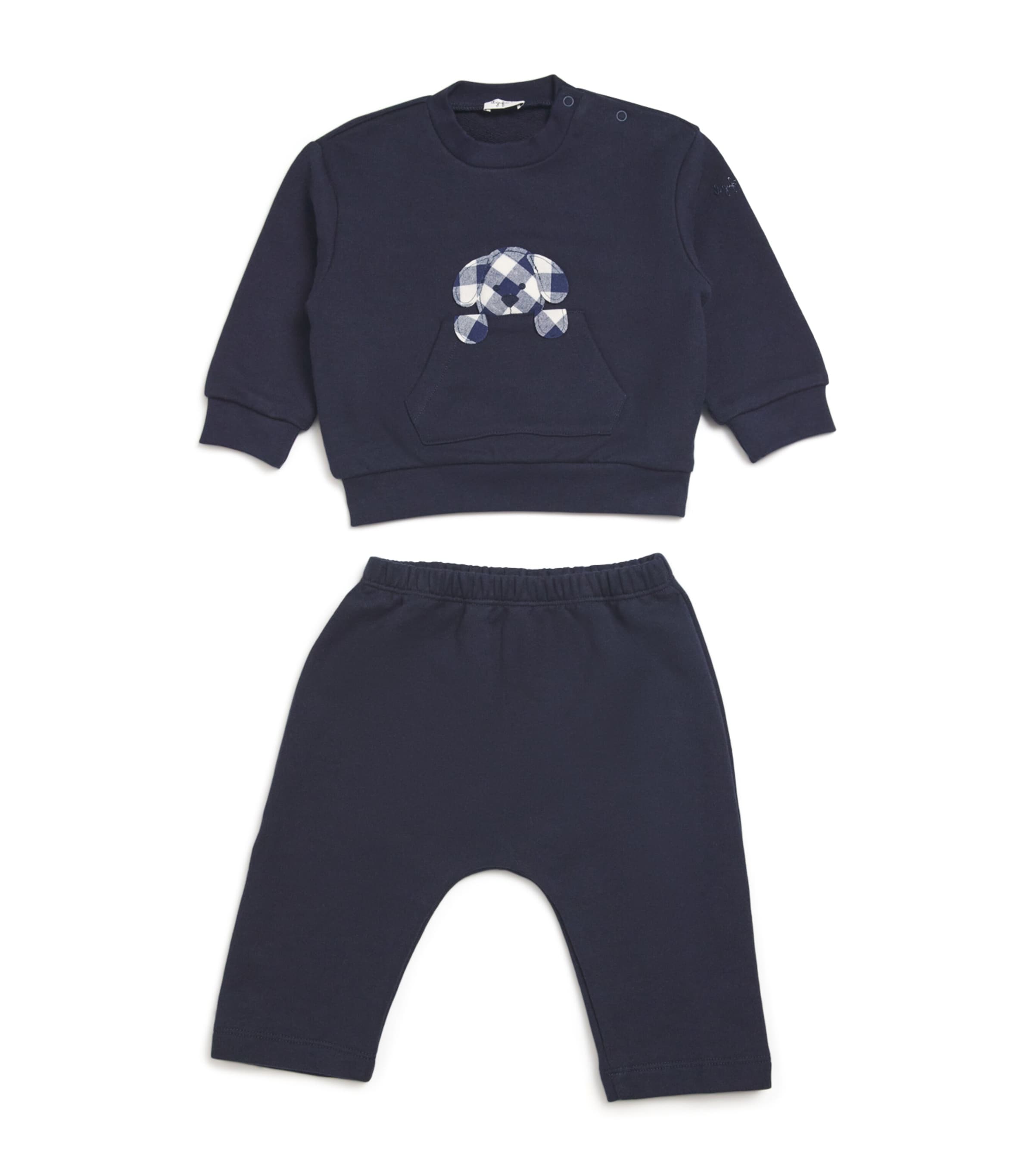 Il Gufo Cotton-blend Dog Tracksuit In Blue