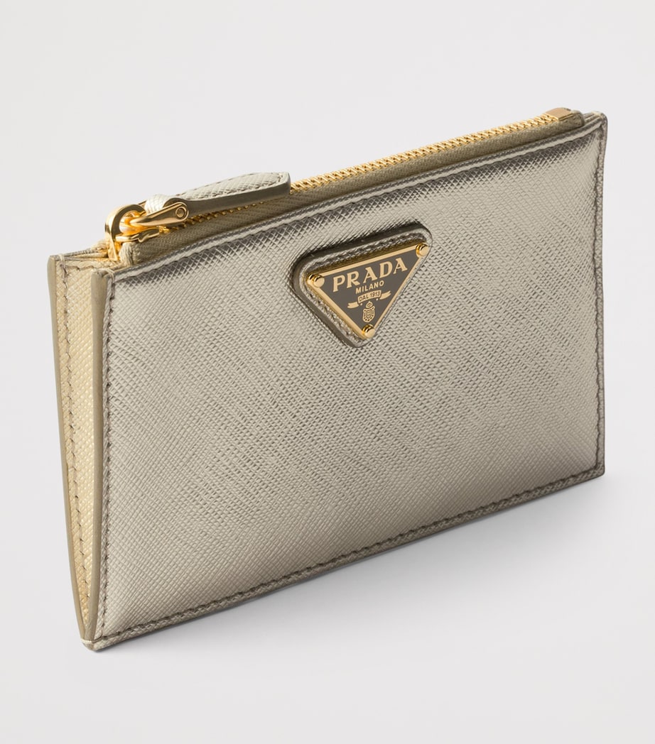 Saffiano Leather Zip-Up Card Holder F0846 Image 2