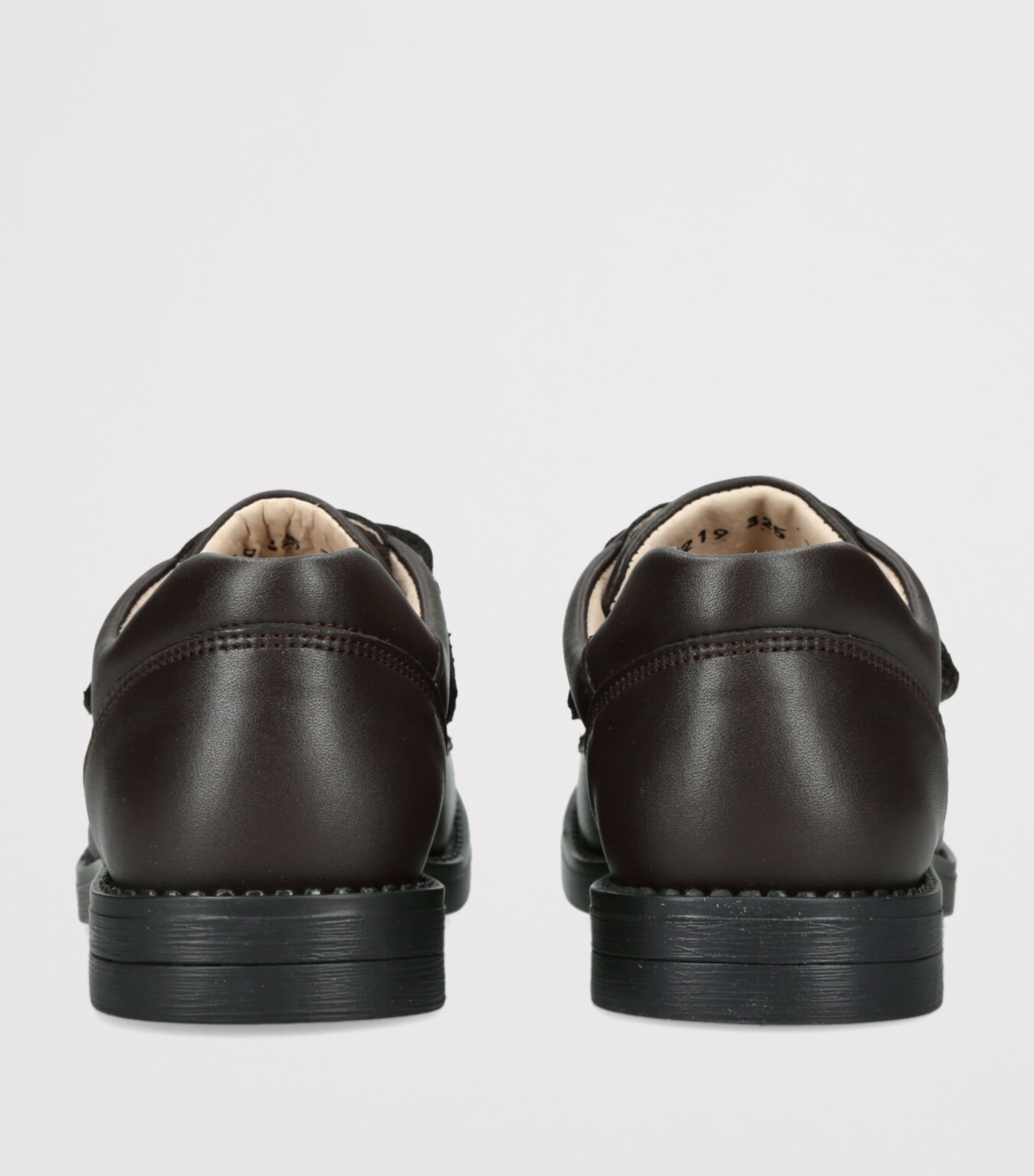 Leather George School Shoes DARK BROWN Image 2