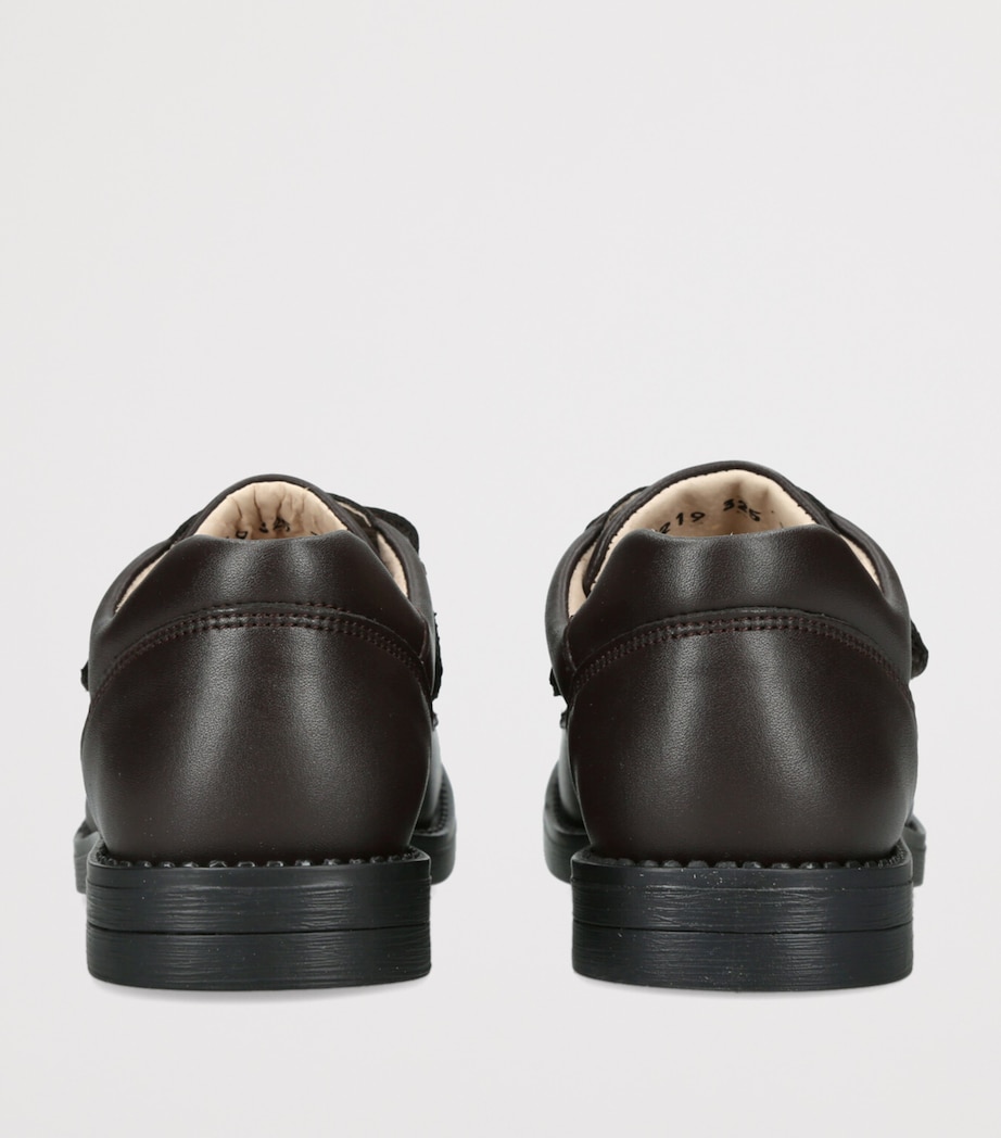 Leather George School Shoes DARK BROWN Image 2