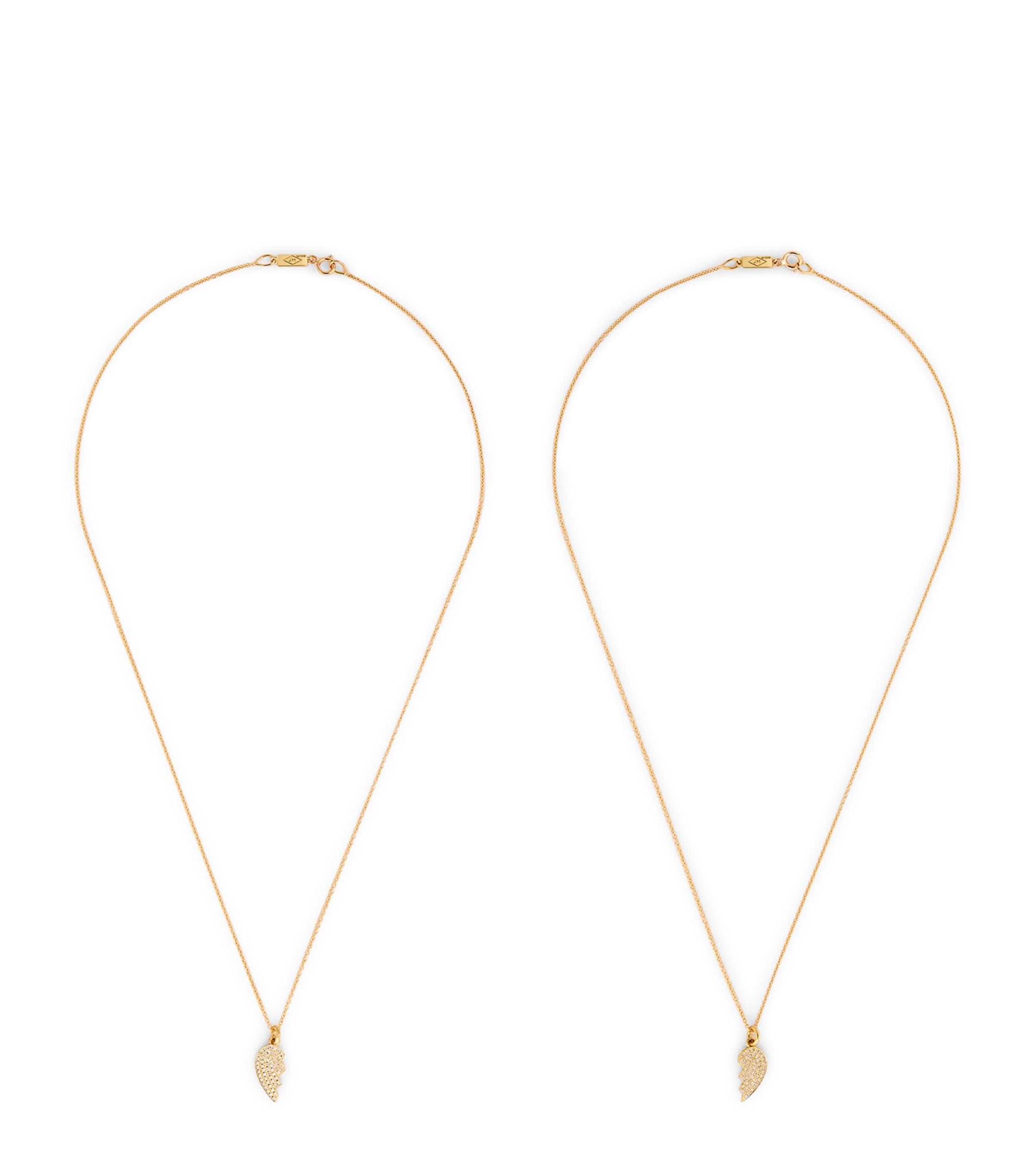 Shop Jennifer Meyer Yellow Gold And Diamond Heart Necklace