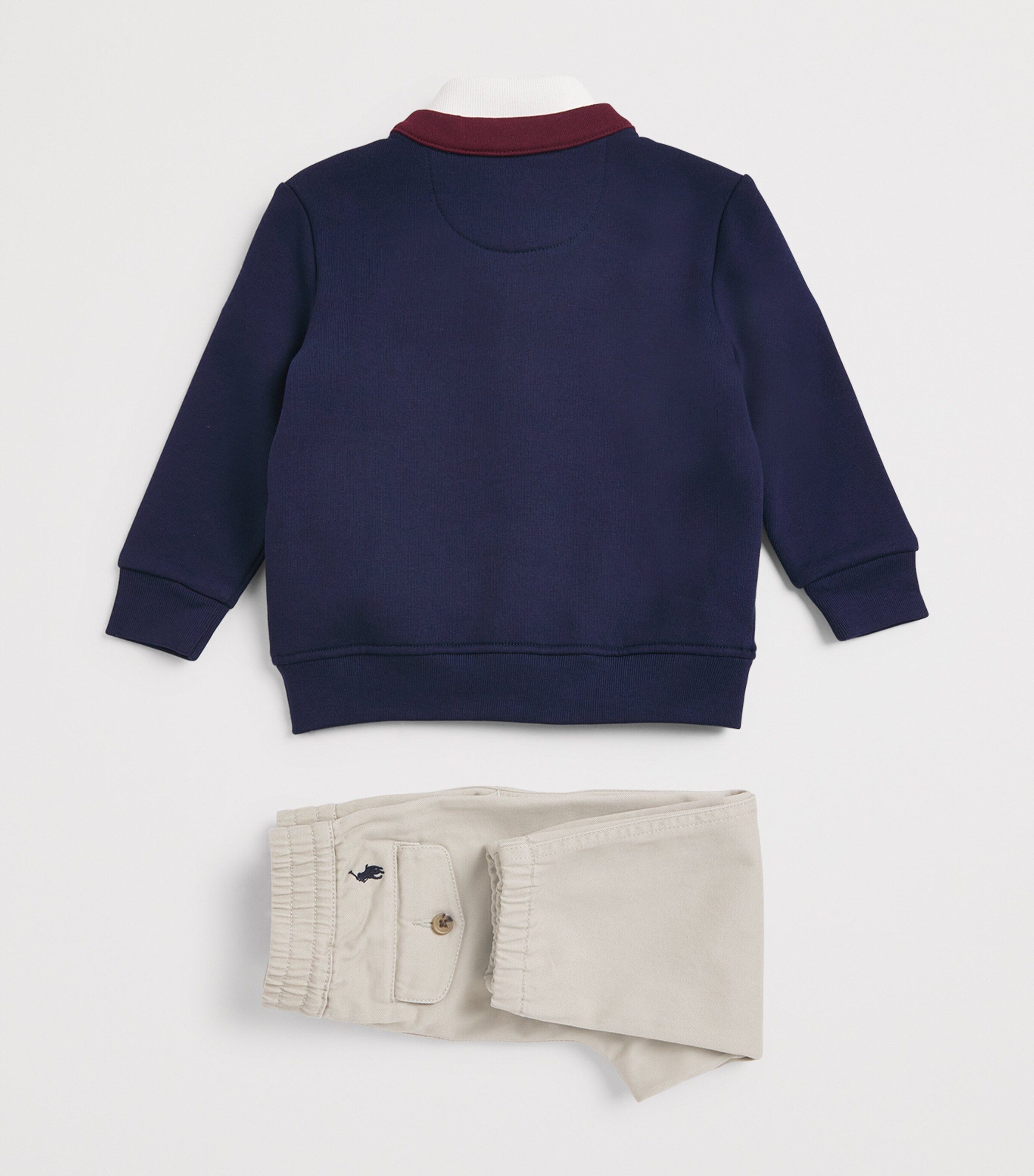 Ralph Lauren Kids Polo Shirt, Cardigan and Trousers Set (3-24 Months) Image 2