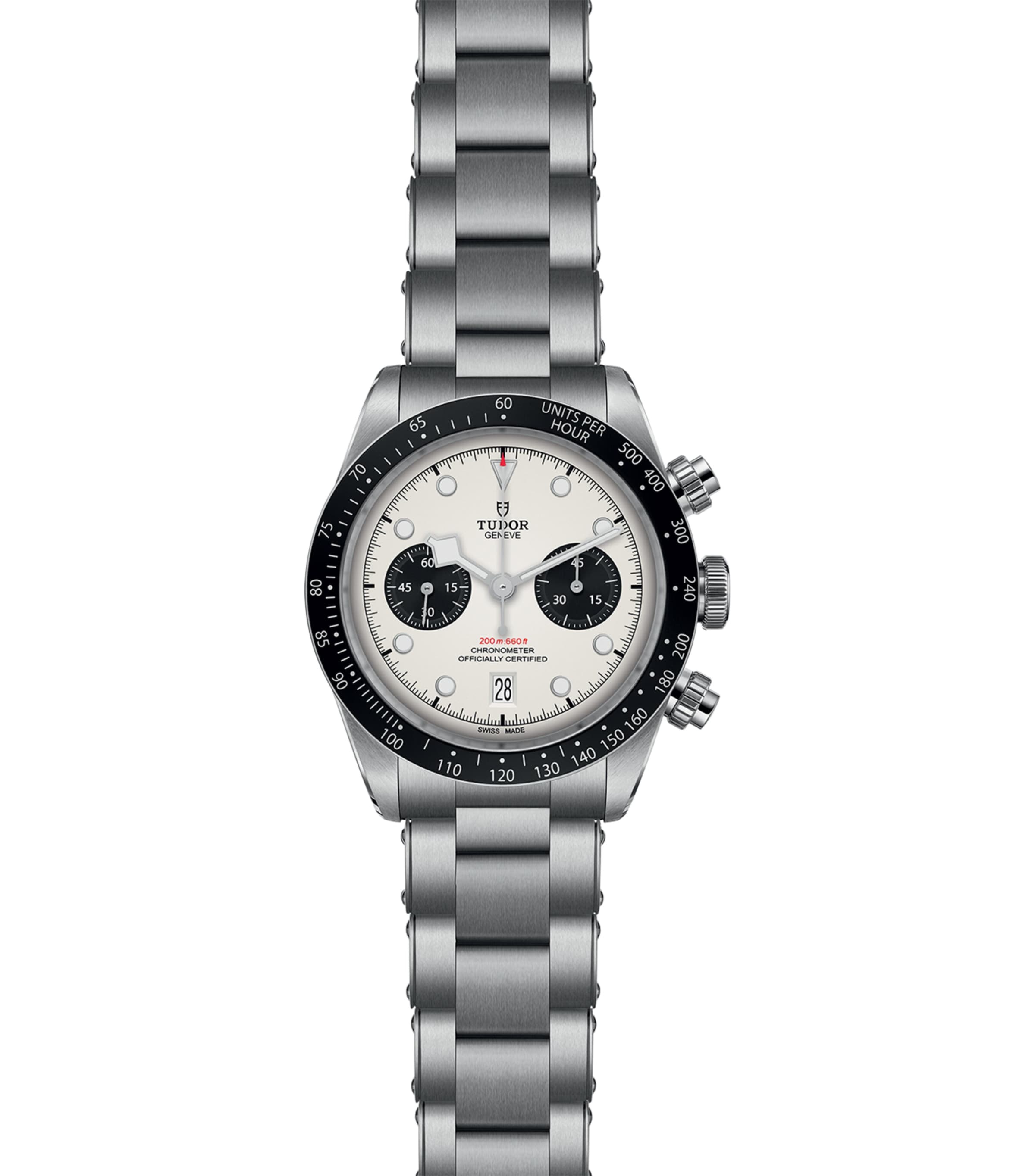 Black Bay Chrono Stainless Steel Watch 41mm WHITE Image 2