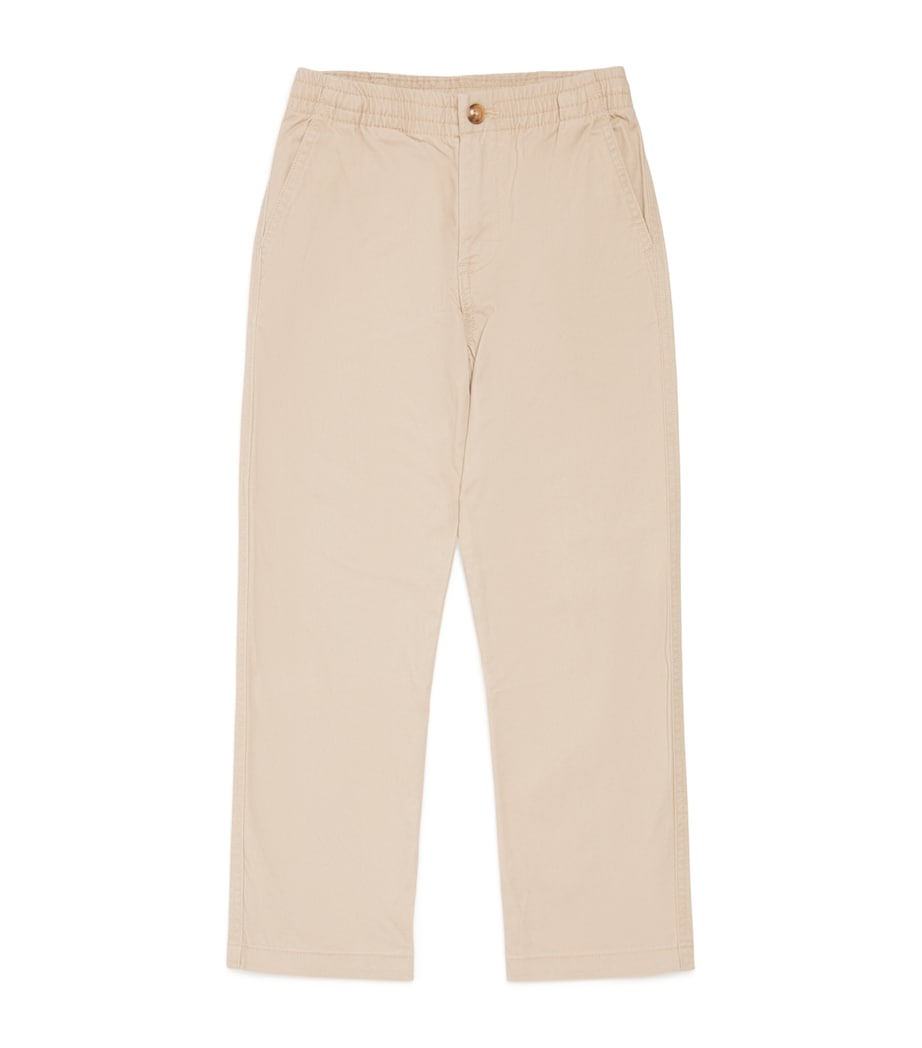 Cotton Elasticated Trousers (2-7 Years) CLASSIC KHAKI Image 1