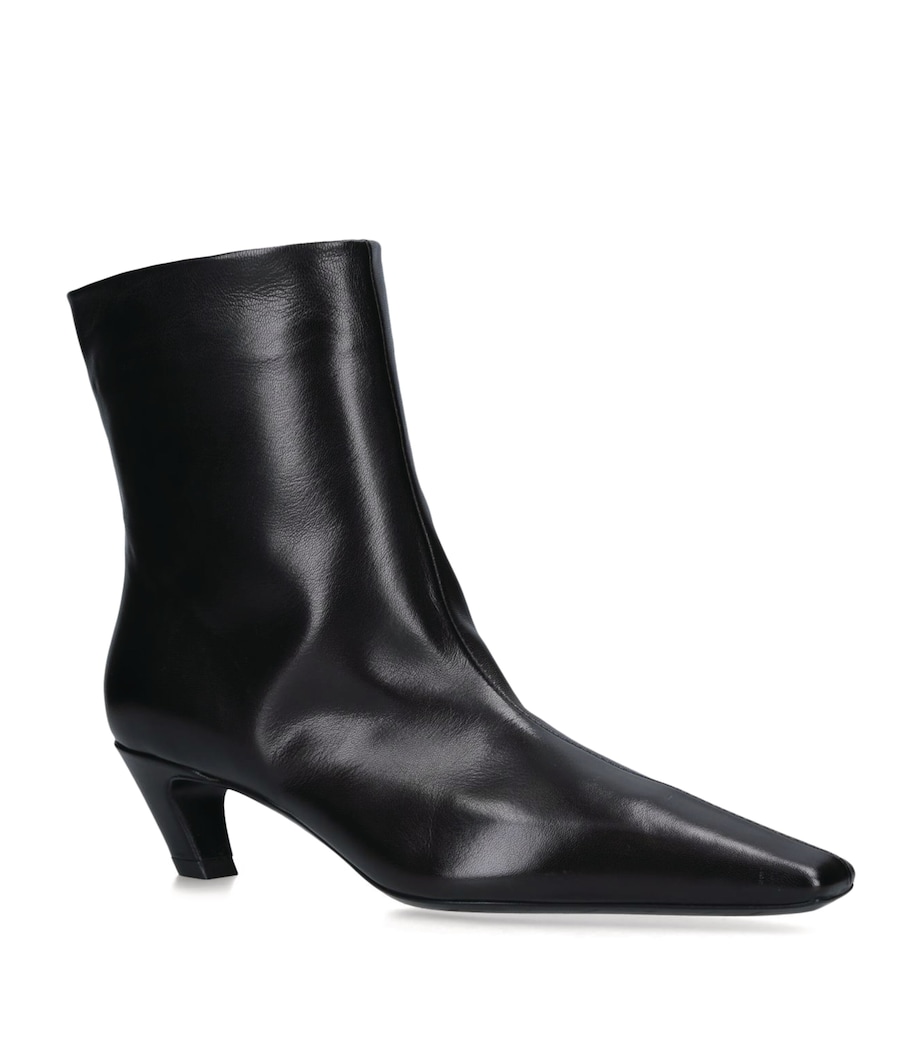 Leather Arizona Heeled Ankle Boots 50 BLACK Image 2