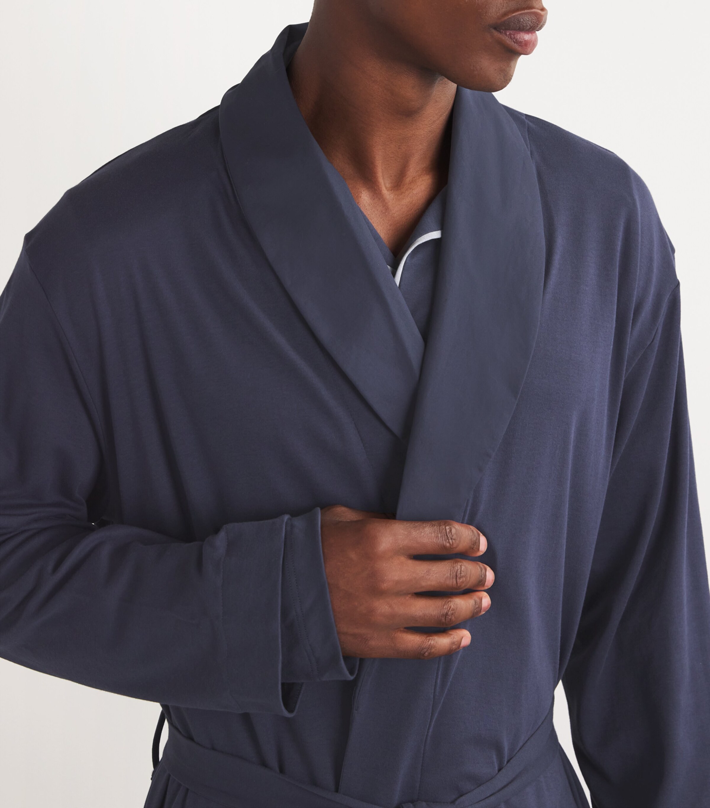 Hanro Navy Night Day Robe Harrods SA