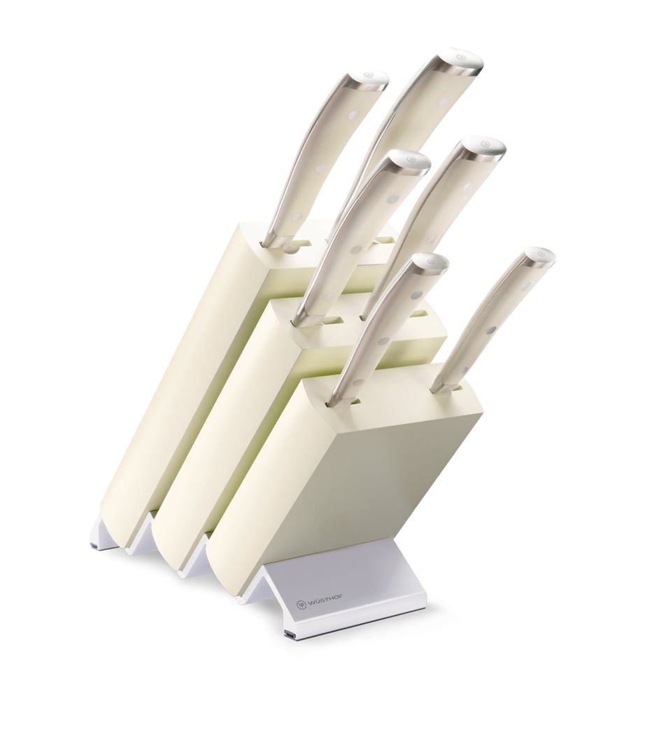 Classic Ikon Knife and Block Set CREAM Image 1