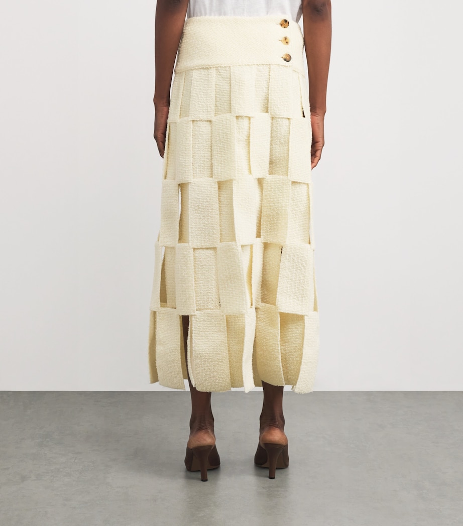 Rectangle Maxi Skirt ECRU Image 4