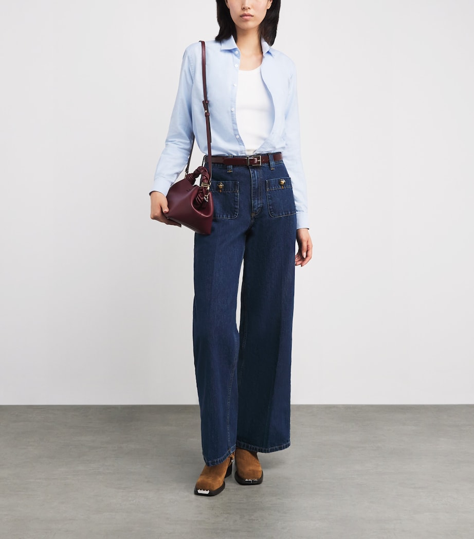 Leather Belt BORDEAUX Image 3