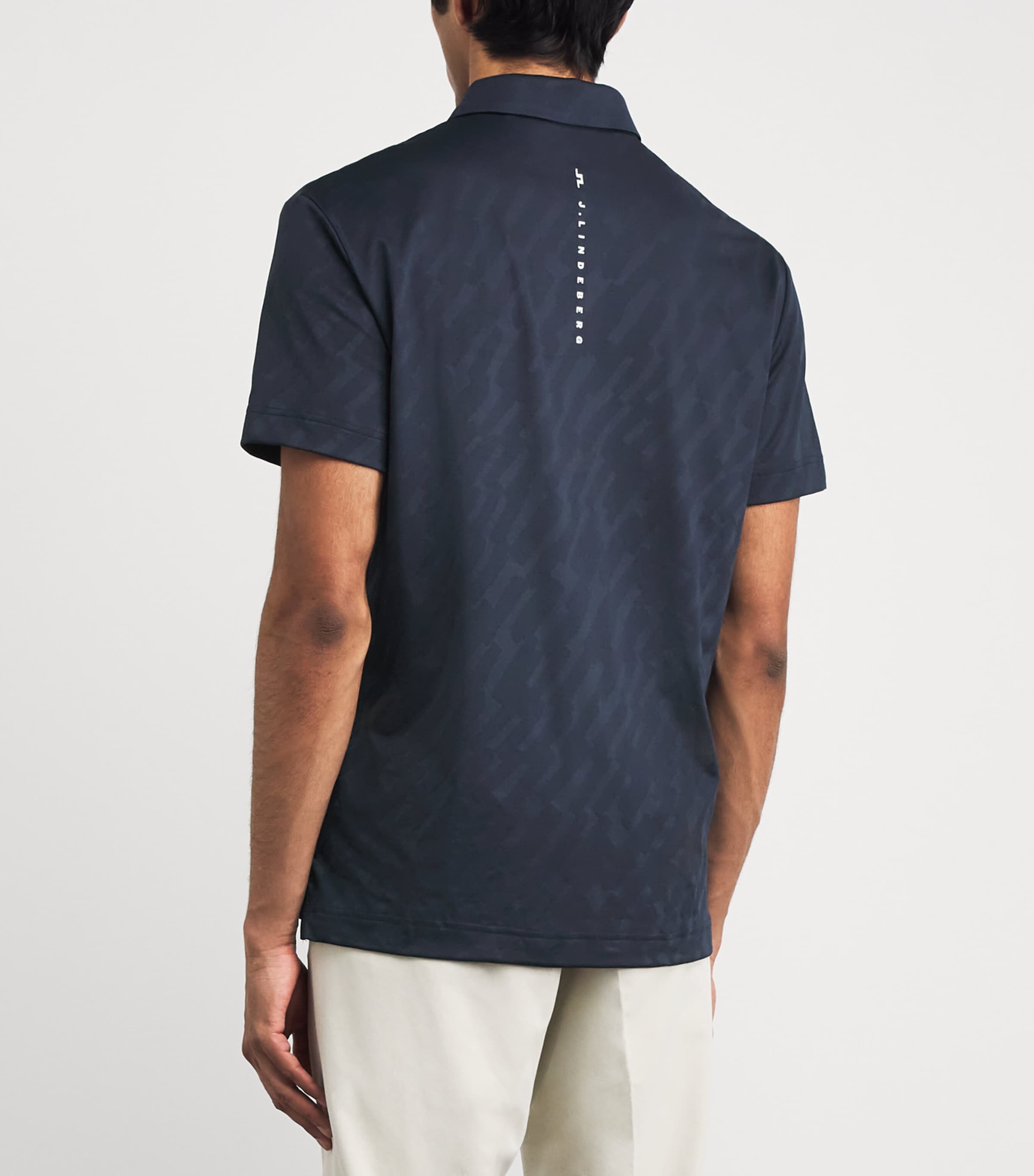 J Lindeberg Mens Wilhelm Polo Shirt Jl Navy Image 5