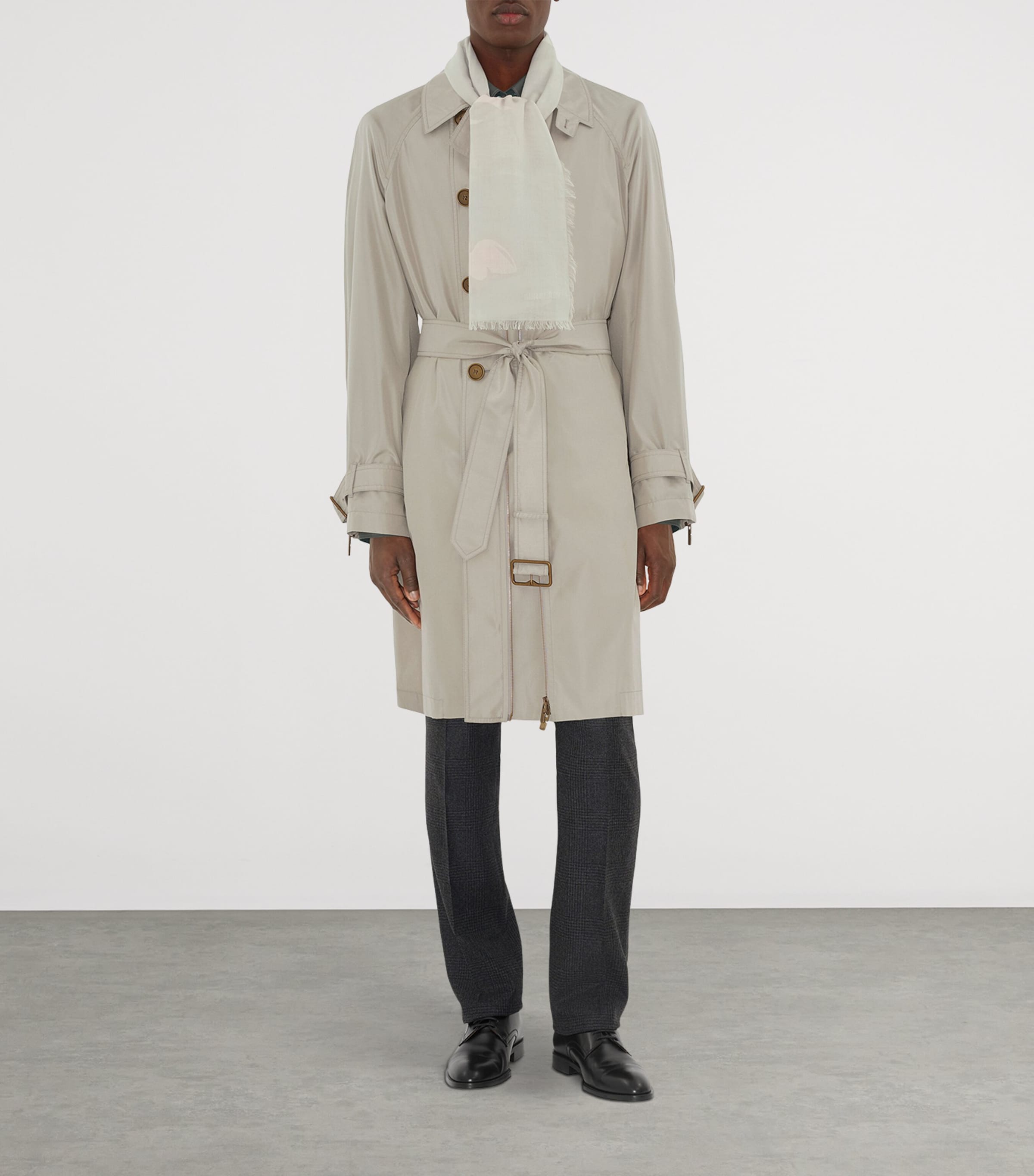 Wool Wide EKD Scarf MITTEN GREY Image 5