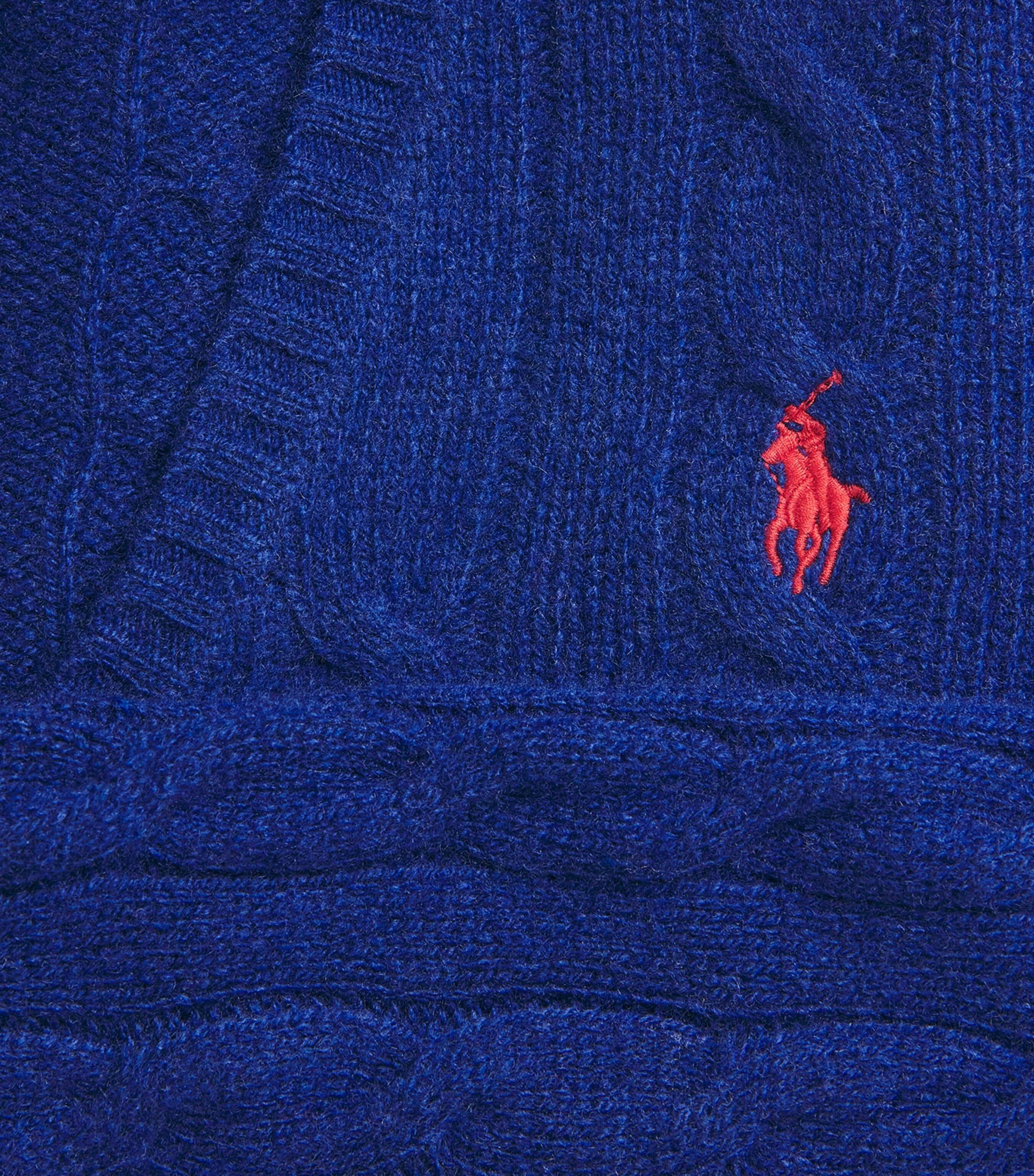 Wool-Cashmere Cable-Knit Sweater WINTER NIGHT NAVY Image 5