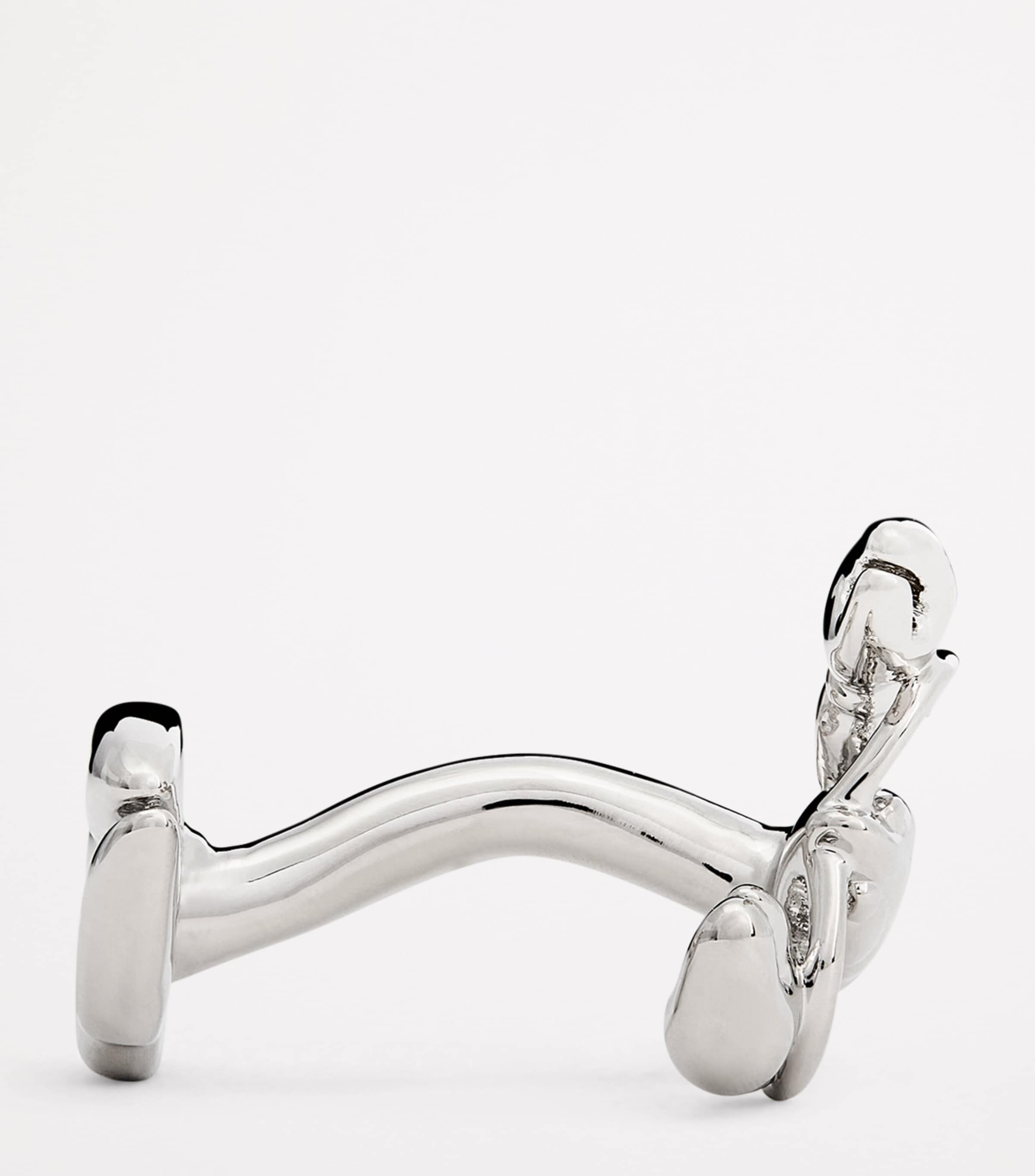 Rhodium-Plated Lobster Cufflinks SILVER Image 4