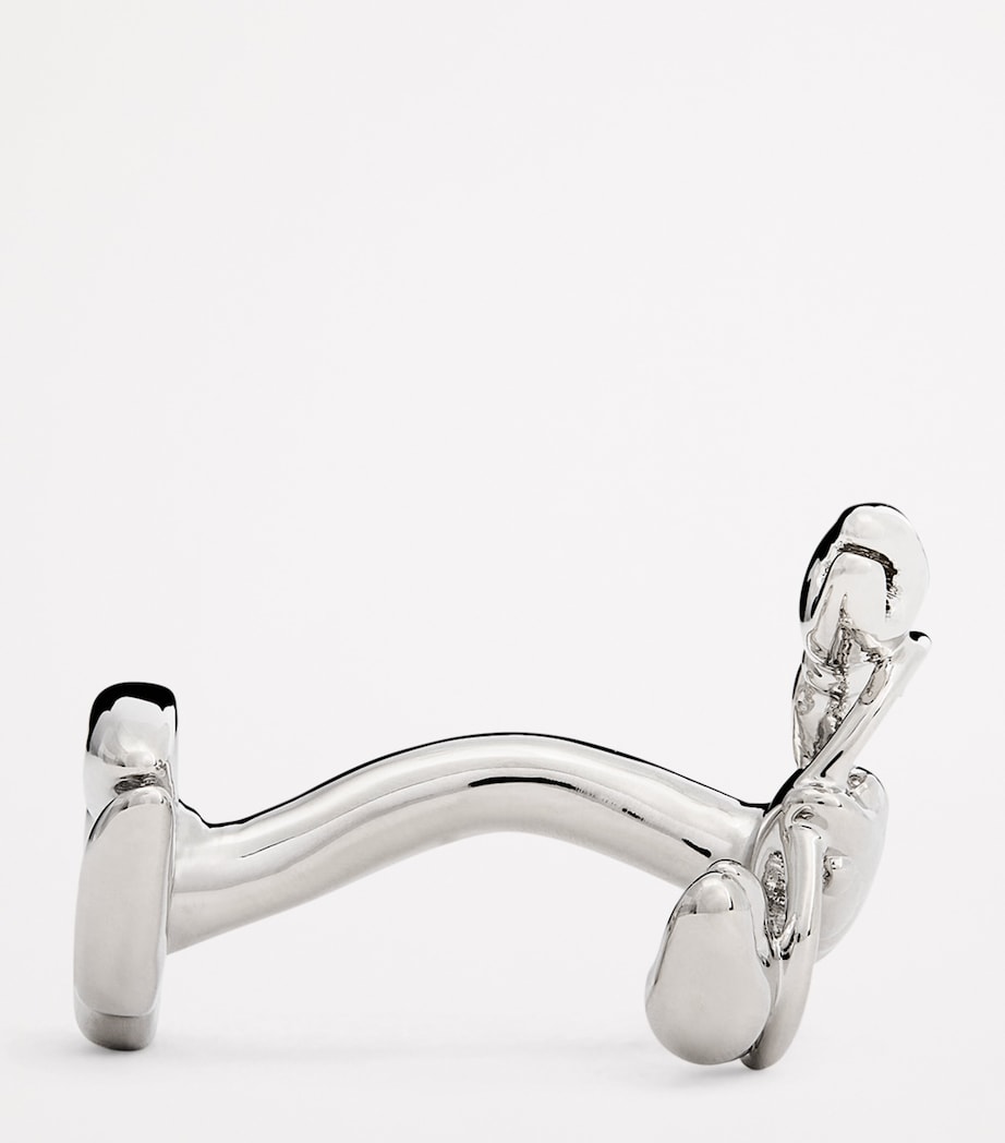Rhodium-Plated Lobster Cufflinks SILVER Image 4