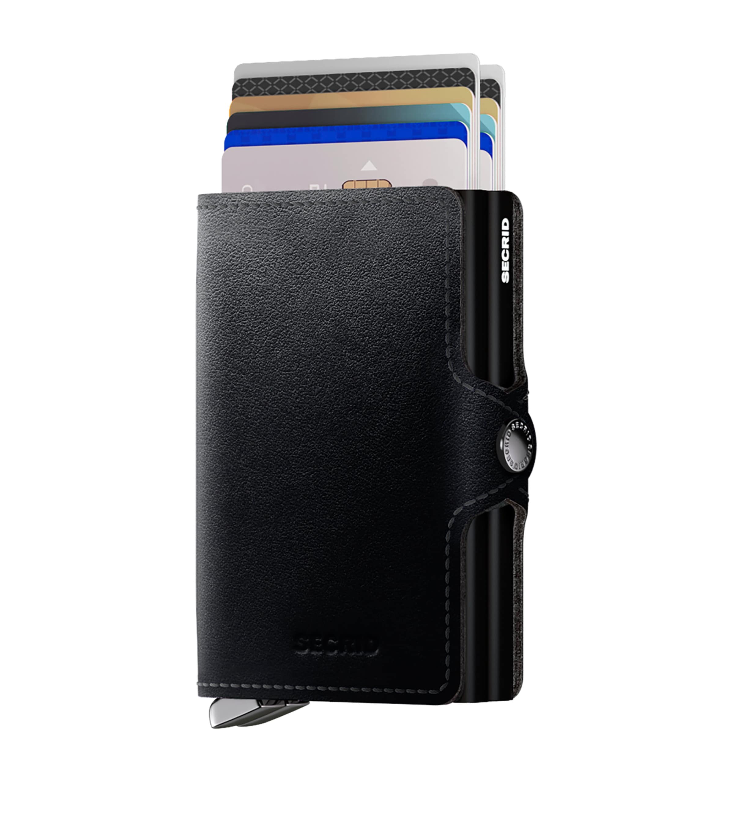 Shop Secrid Leather Dusk Twinwallet In Black