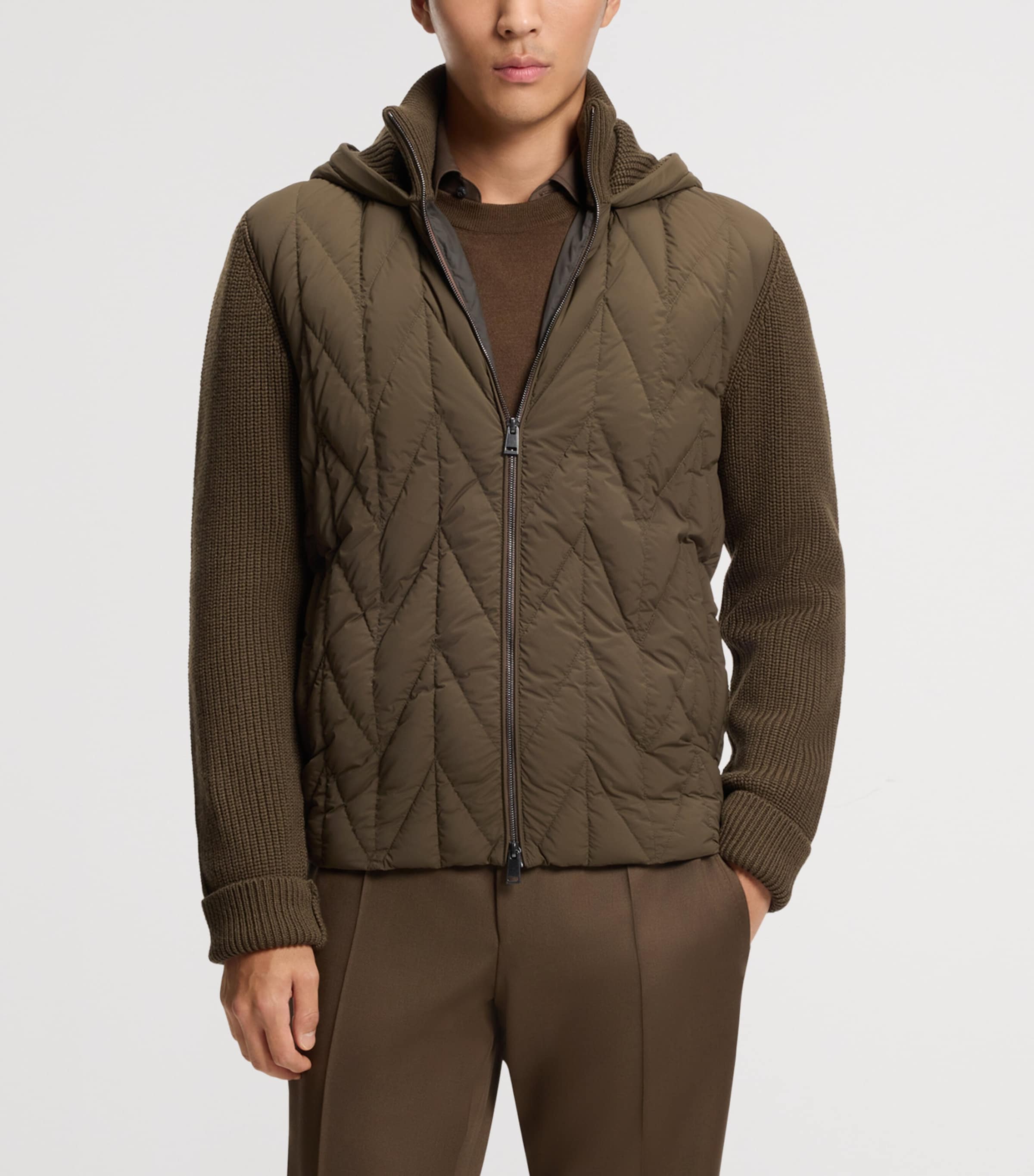 Wool Down-Filled Quilted Jacket 361 Image 2