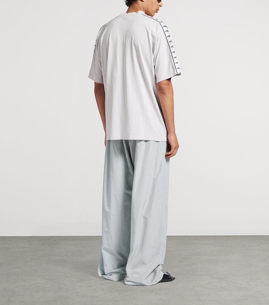 Cotton Logo Strip T-Shirt 9012 Image 3