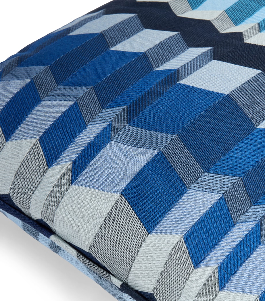 Missoni Zigzag Positano Cushion (45cm x 45cm) Blue Multicolour Image 3