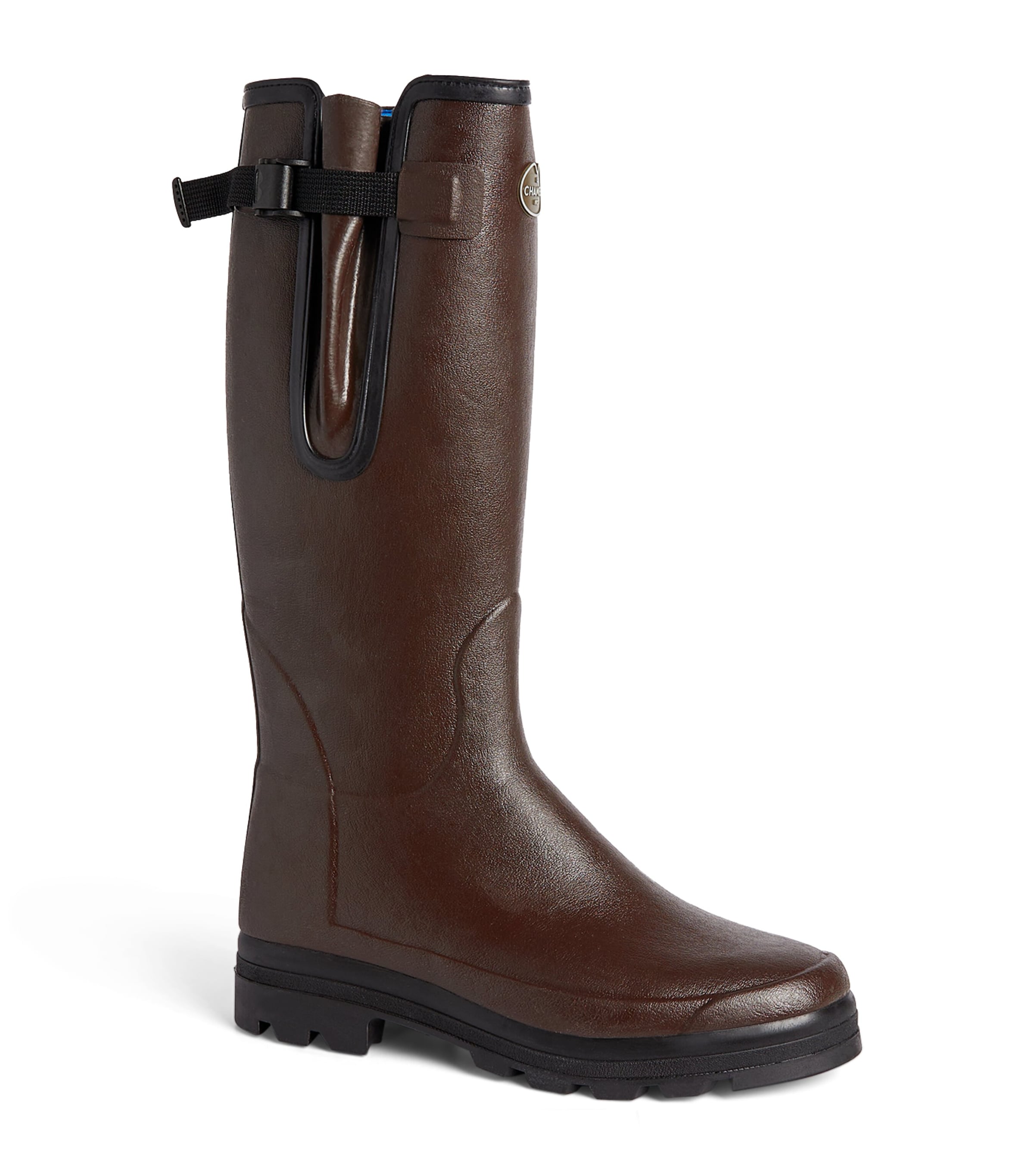 Neoprene-Lined Vierzonord Wellington Boots MARRON FONCÉ 0101 Image 5