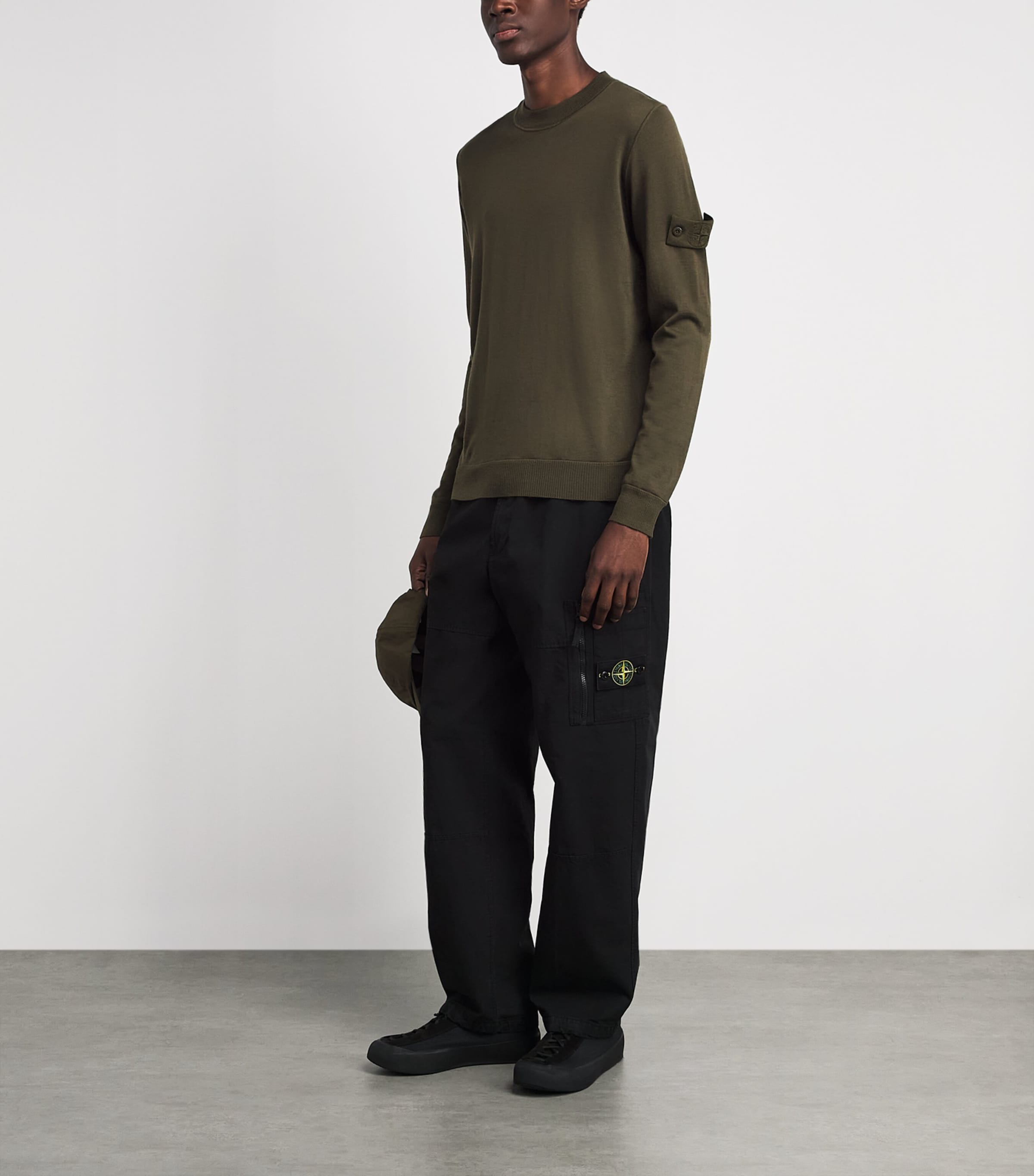 Stone Island Mens Virgin Wool Ghost Sweater Image 2