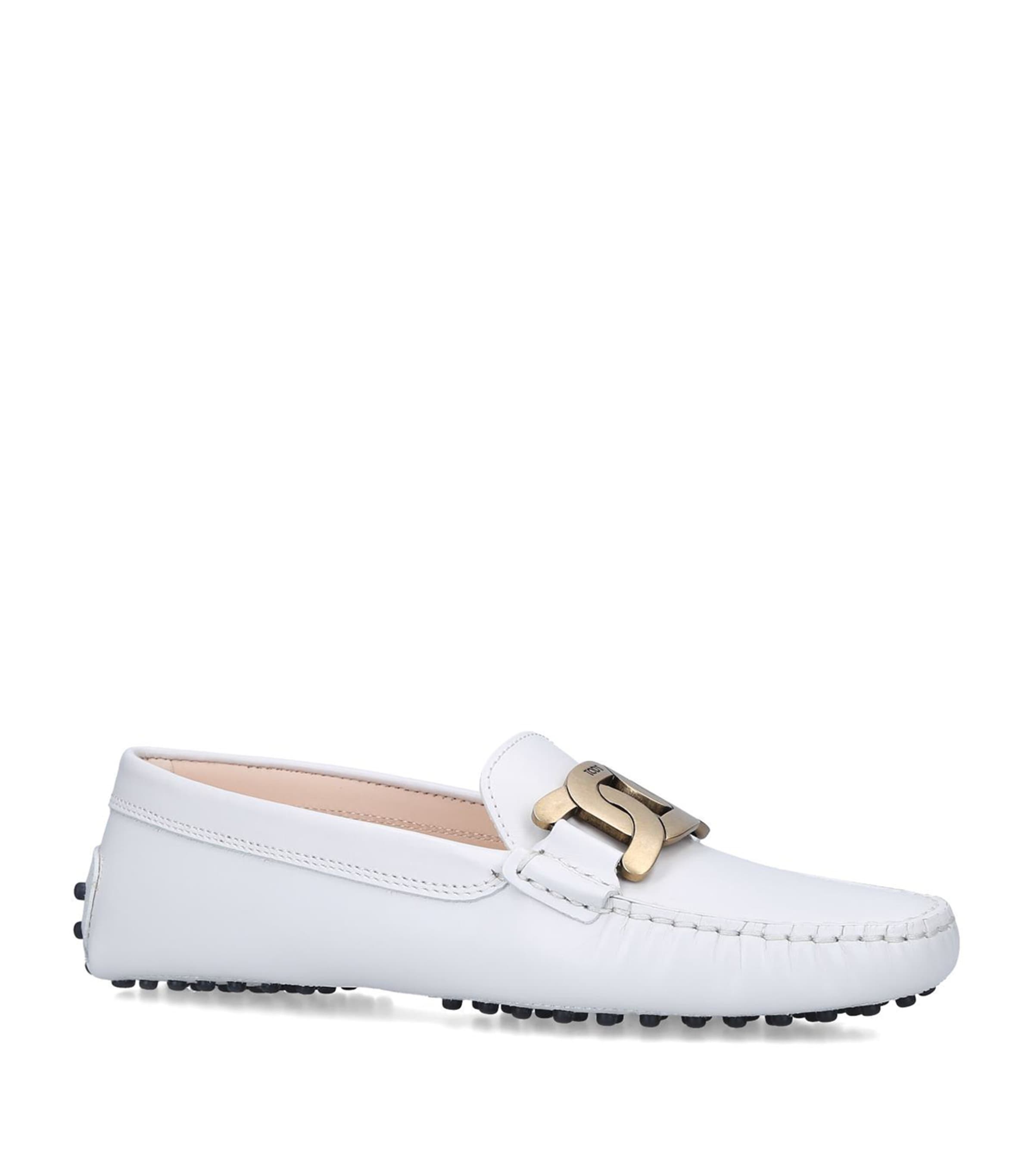 TOD'S LEATHER KATE GOMMINO DRIVING SHOES 