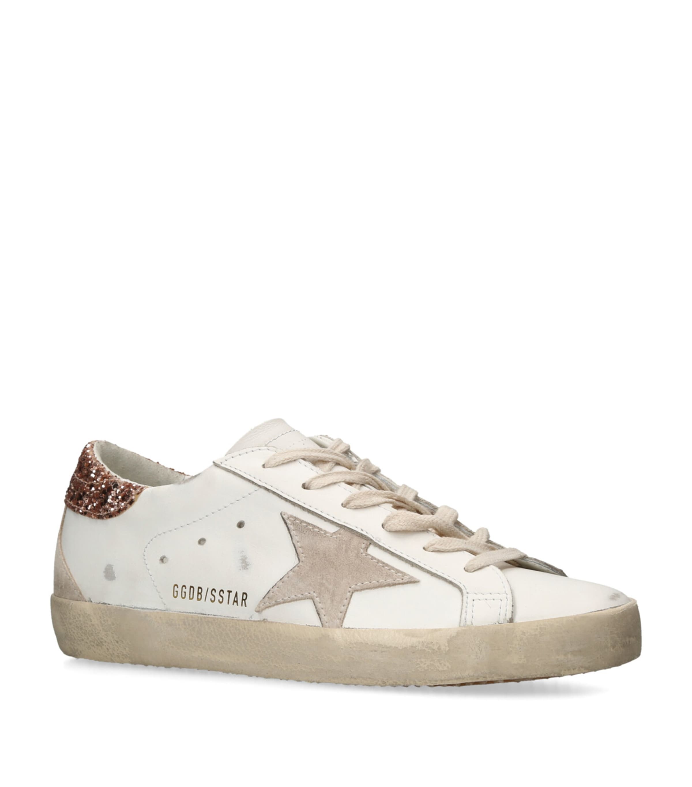 Golden Goose Leather Super-Star Sneakers White/oth Image 5
