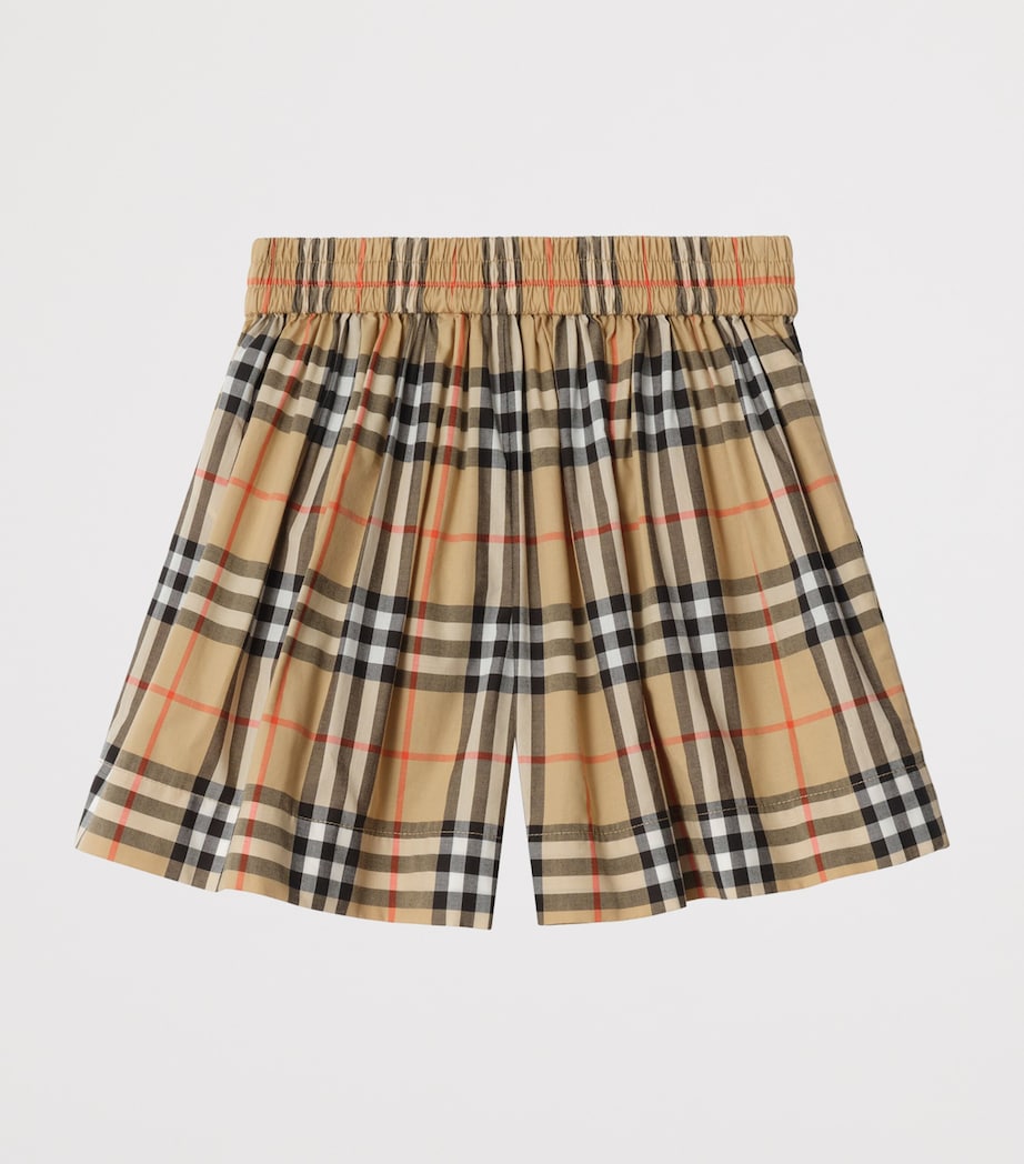 Cotton Check Shorts (3-12 Years) SAND IP CHECK Image 2