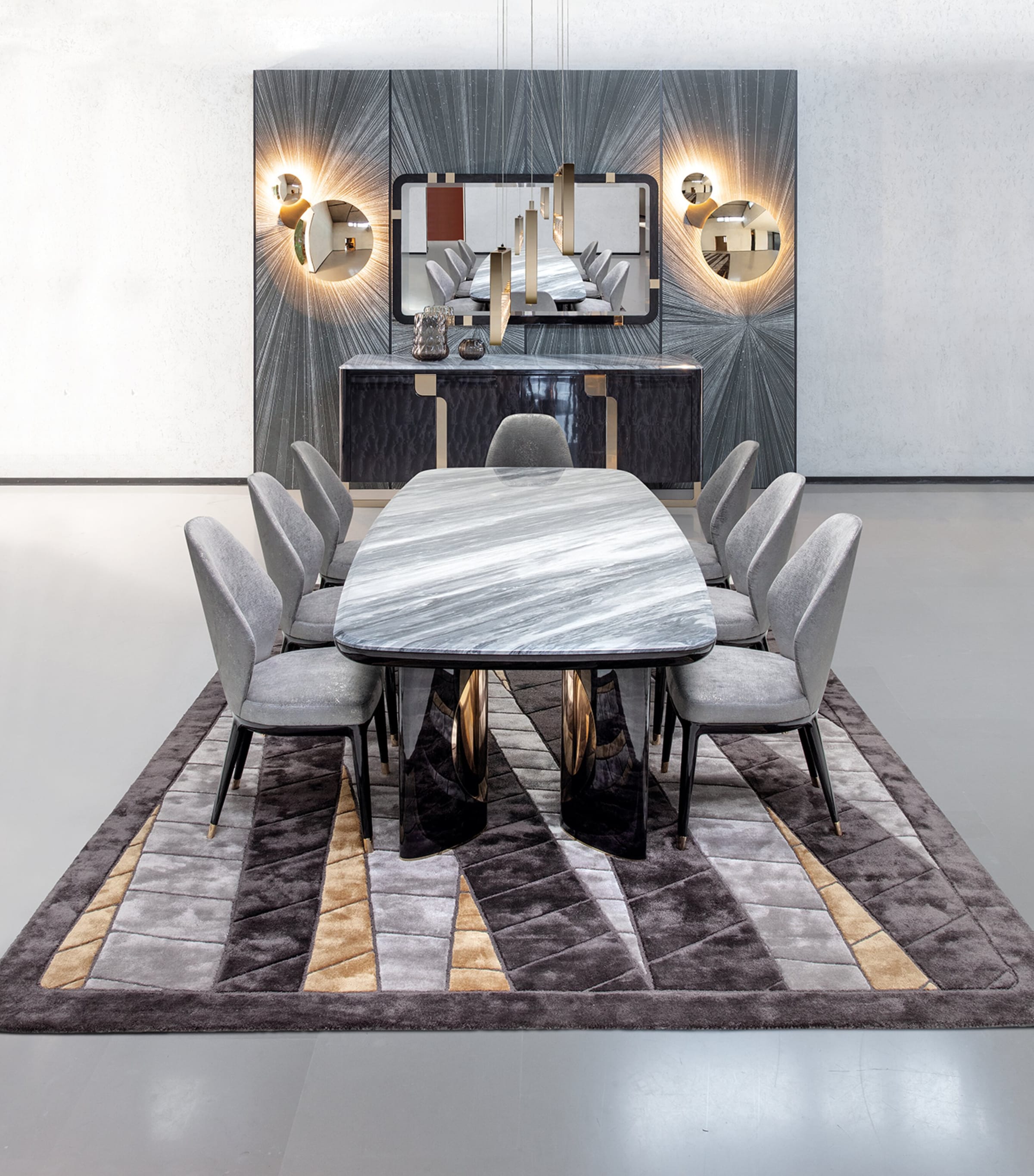 Charisma Dining Table GREY Image 3