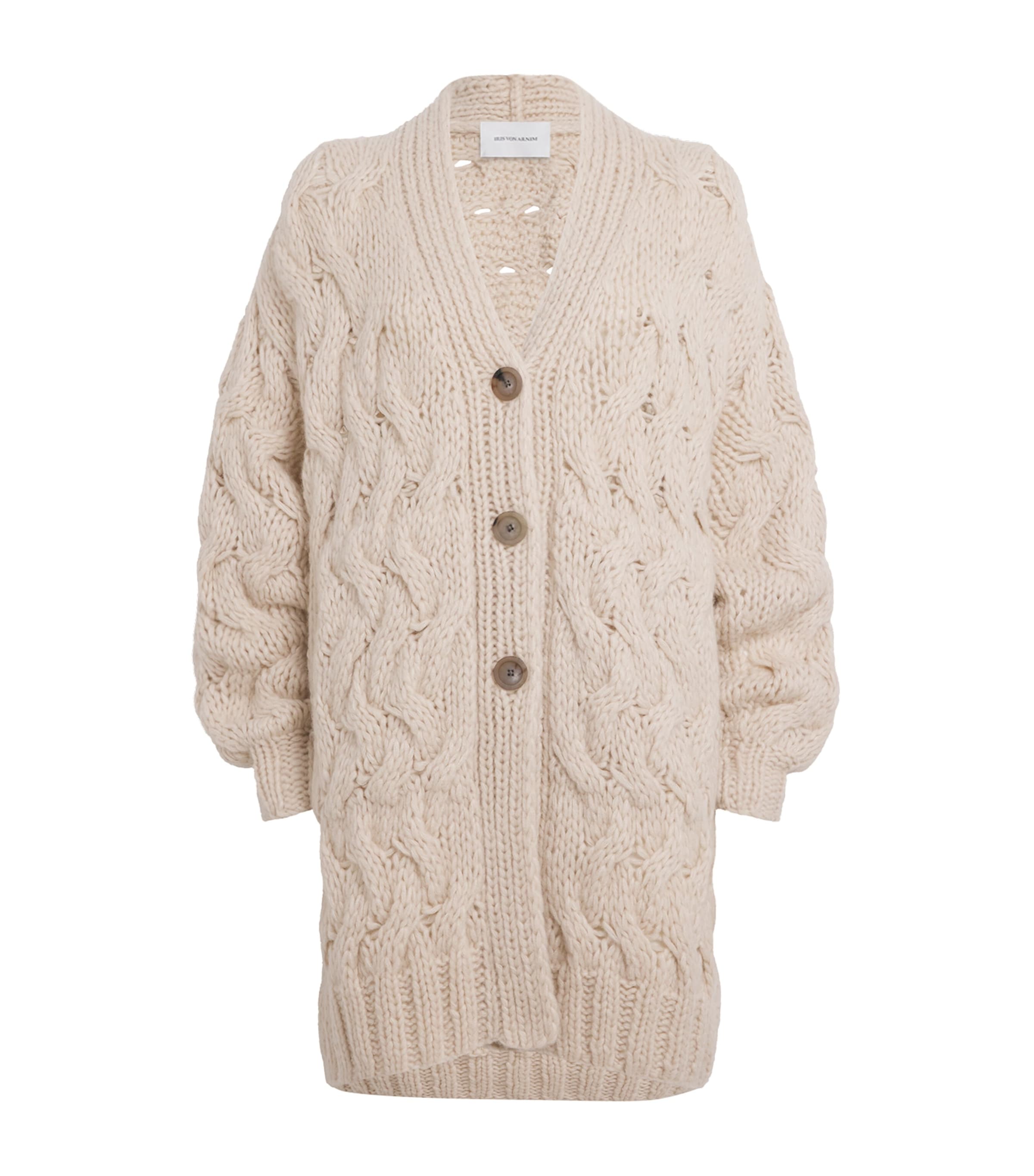 Iris Von Arnim Cashmere-silk Helge Cardigan In Neutral