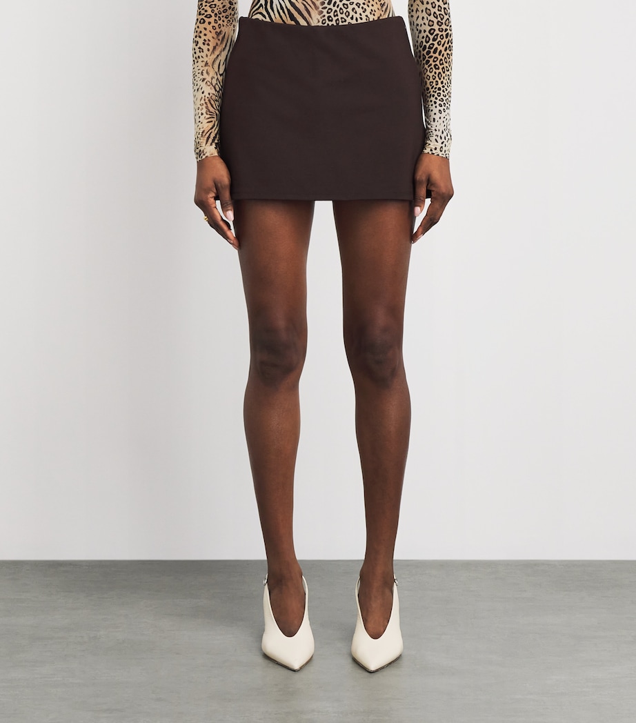 Skims Womens Jersey Mini Skort Espresso Image 4
