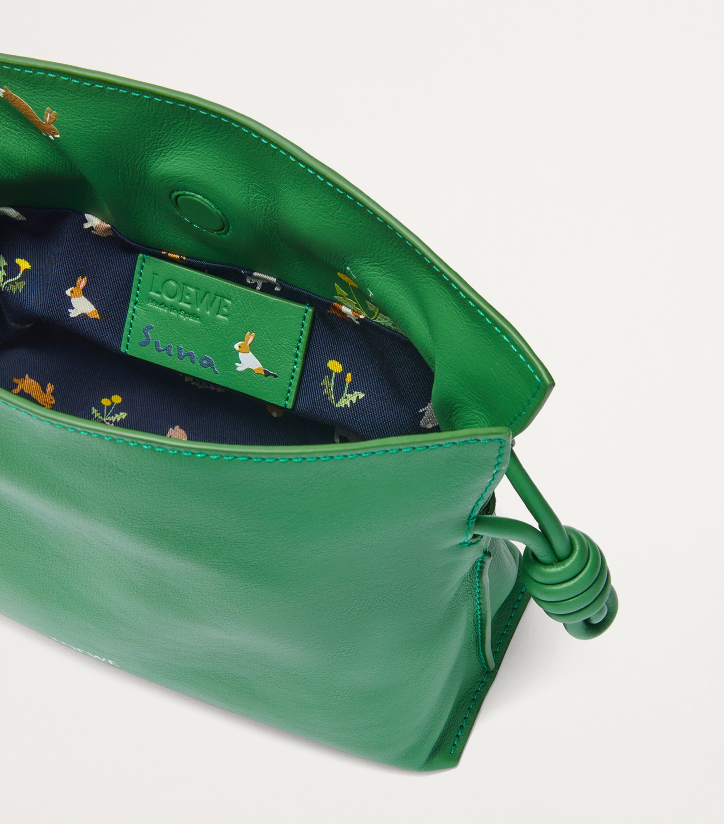 LOEWE x Suna Fujita Mini Leather Flamenco Clutch Bag