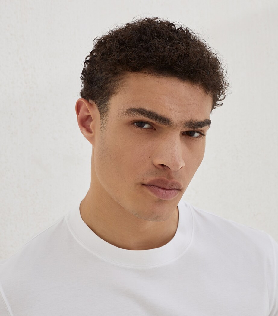 Cotton Crew-Neck T-Shirt C6159 Image 6