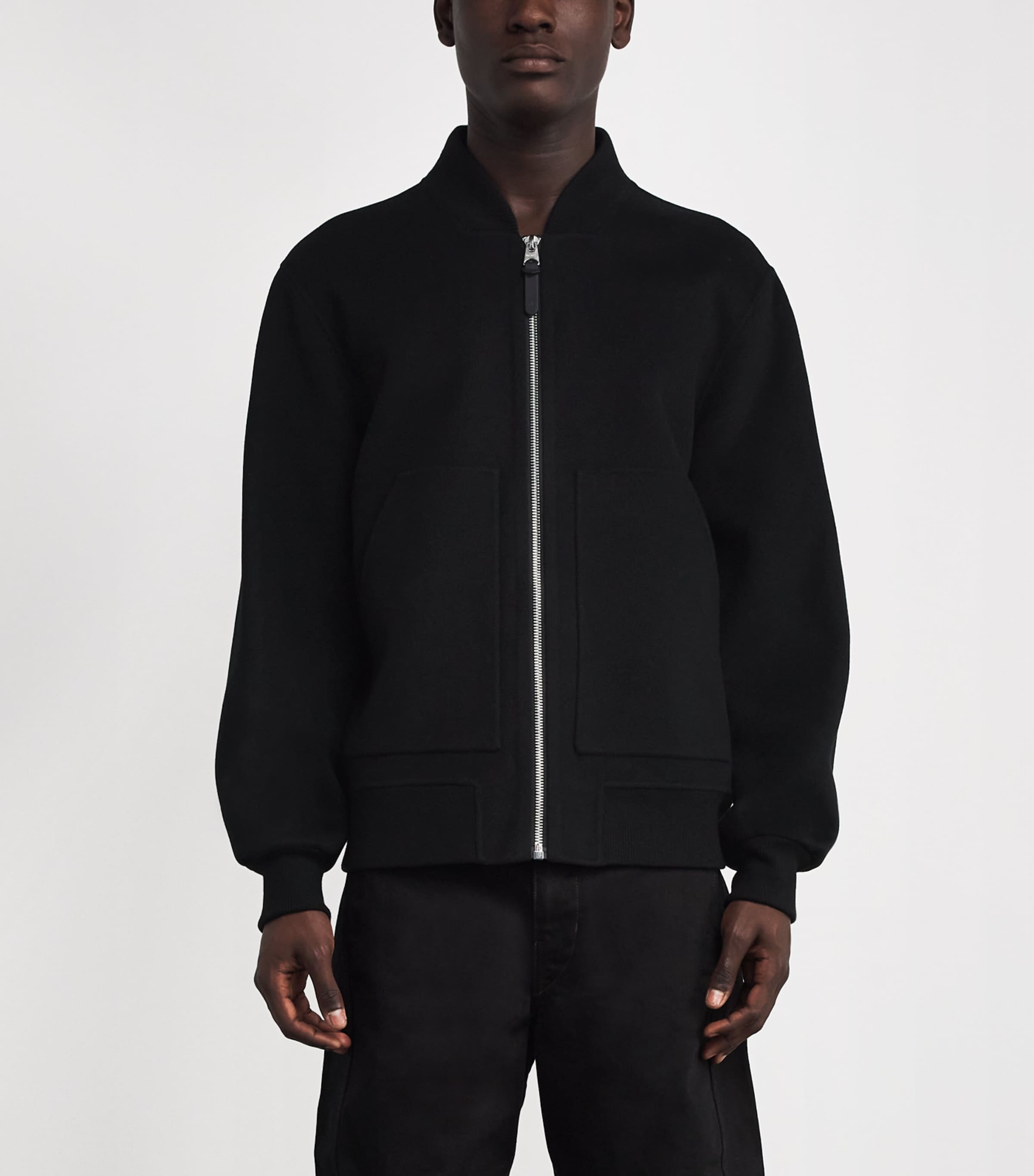 Wool Emilio-W Bomber Jacket BLACK A Image 3