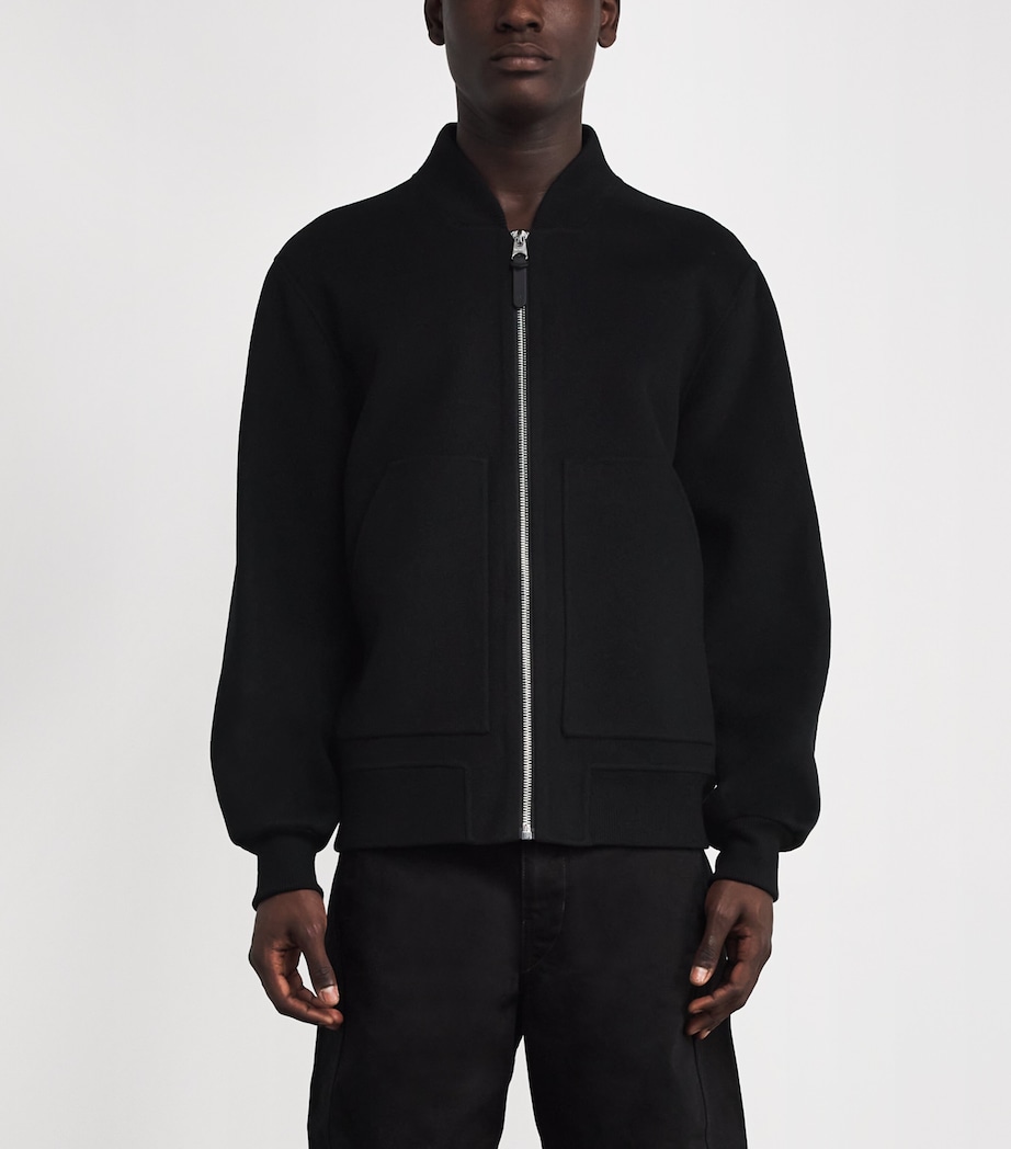 Wool Emilio-W Bomber Jacket BLACK A Image 3