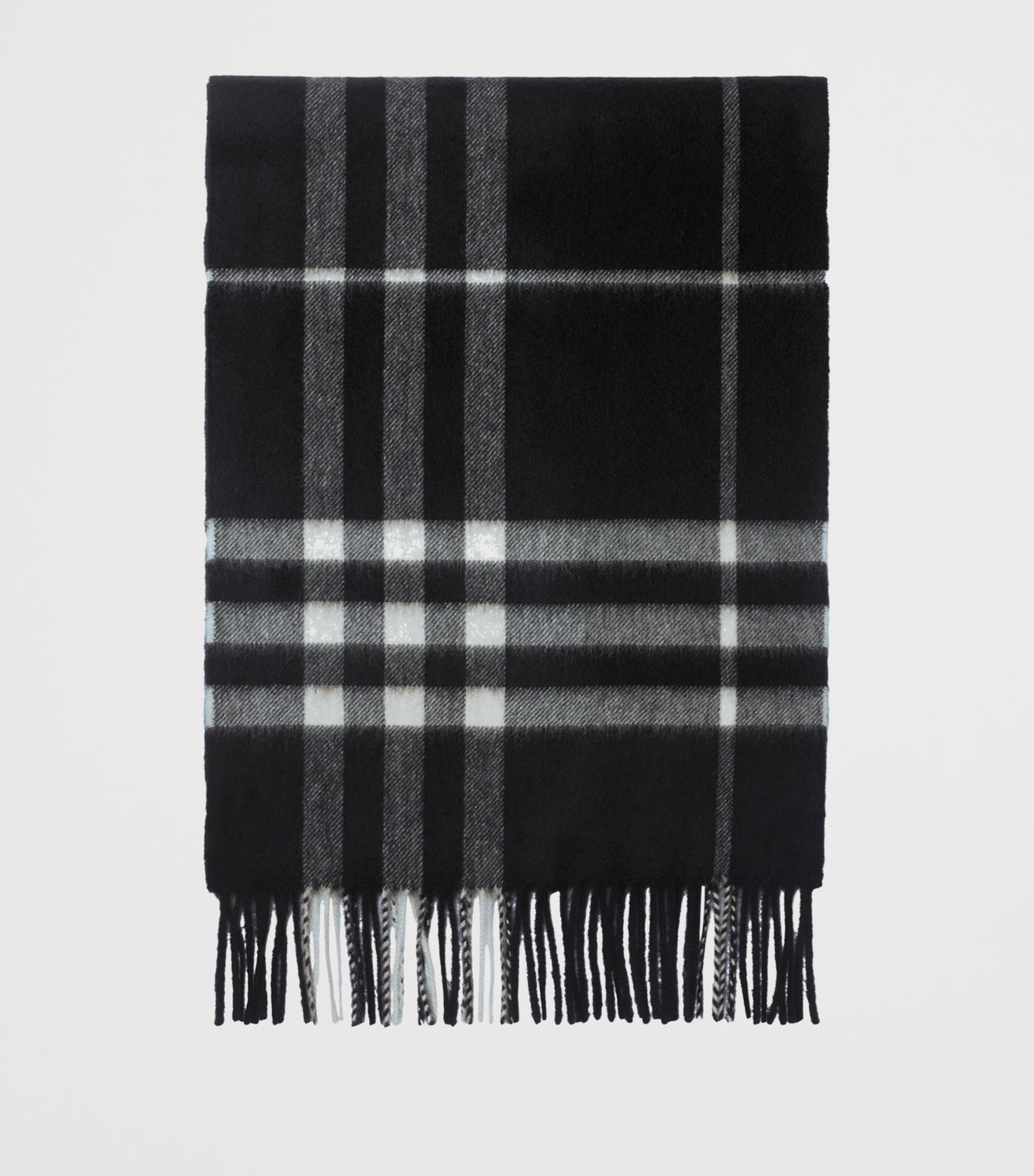 Cashmere Check Scarf BLACK/CALICO Image 2