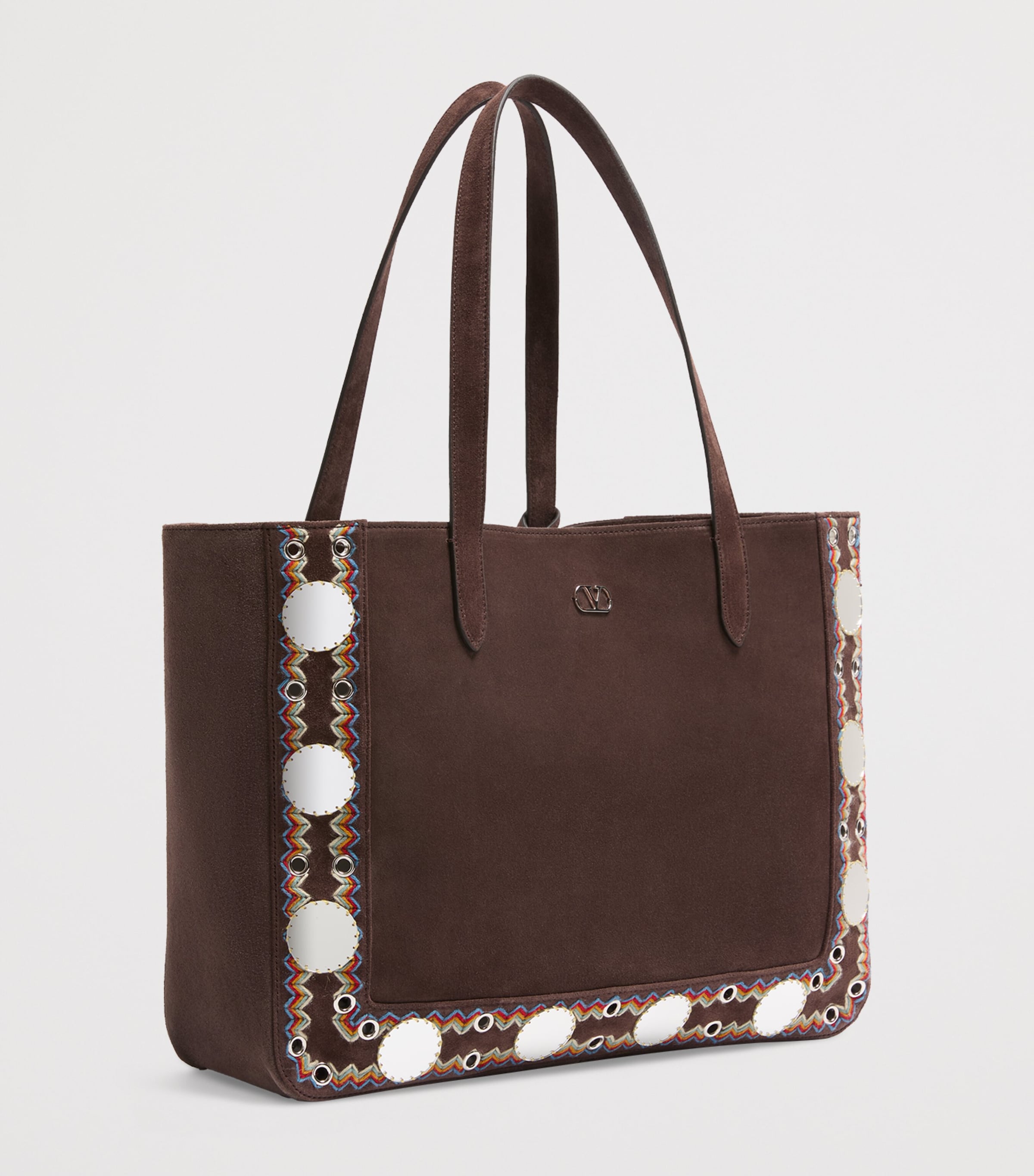 Valentino Garavani Large Suede Nellcote Tote Bag | Harrods US
