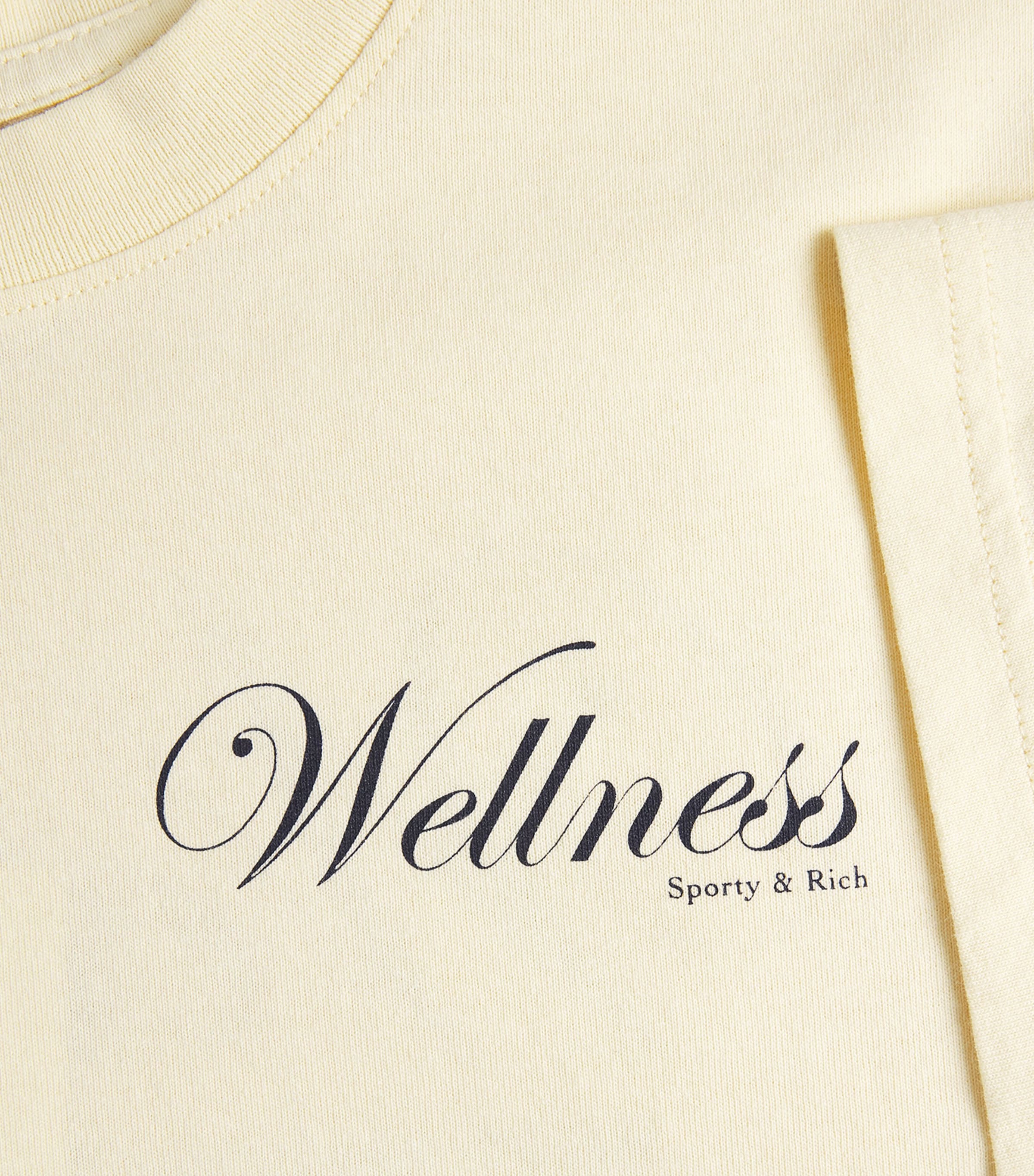 Sporty & Rich Womens Cotton Graphic T-Shirt Almond Navy Image 6