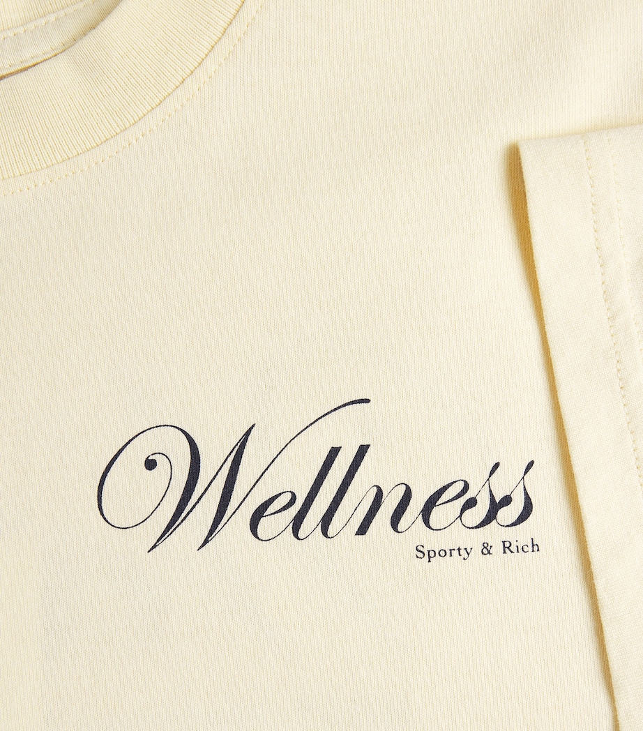 Sporty & Rich Womens Cotton Graphic T-Shirt Almond Navy Image 6