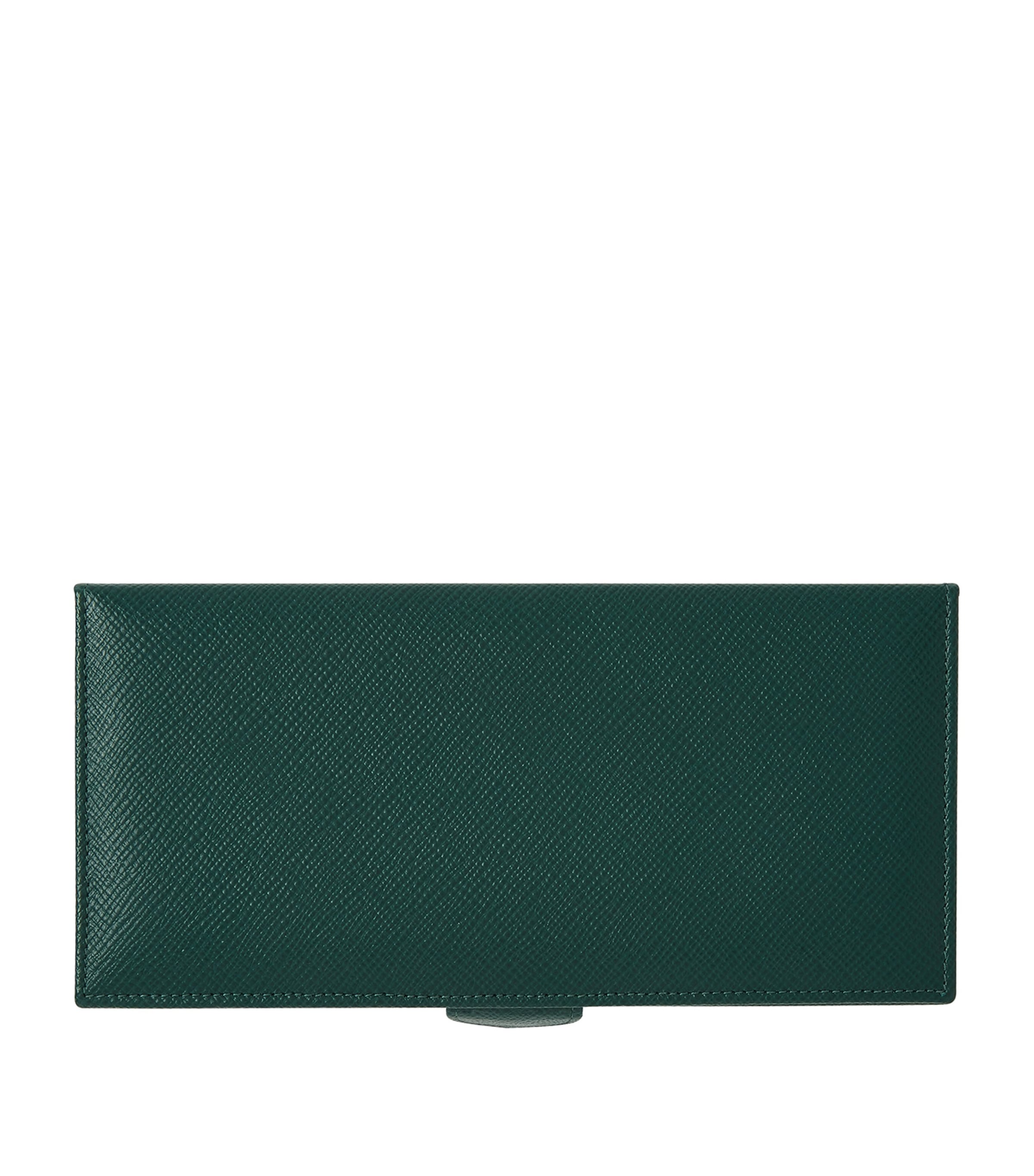 Leather Panama Cufflink Box FOREST GREEN Image 2