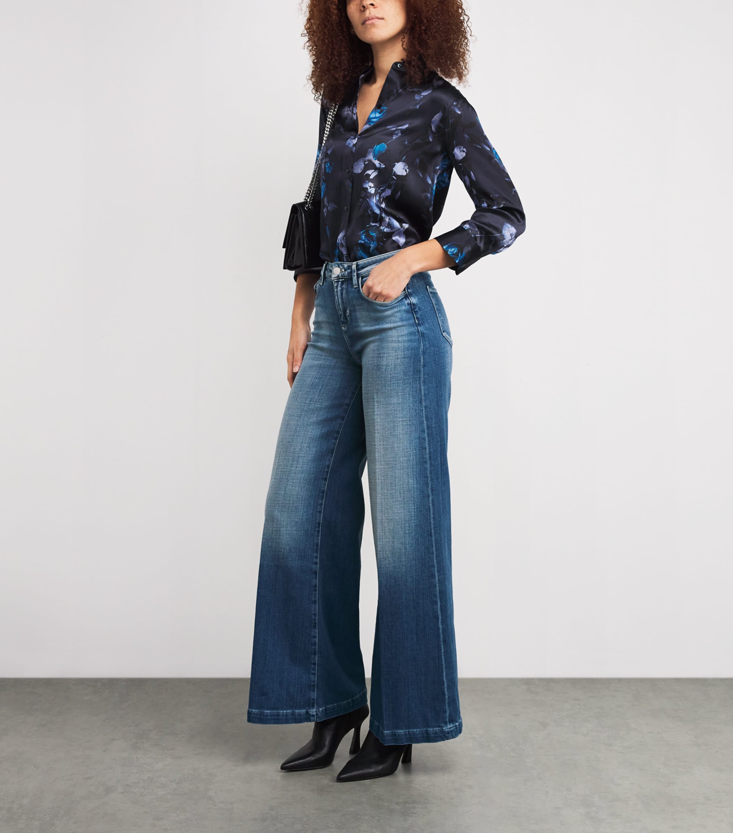Quincy High-Rise Wide-Leg Jeans CASTRO Image 2