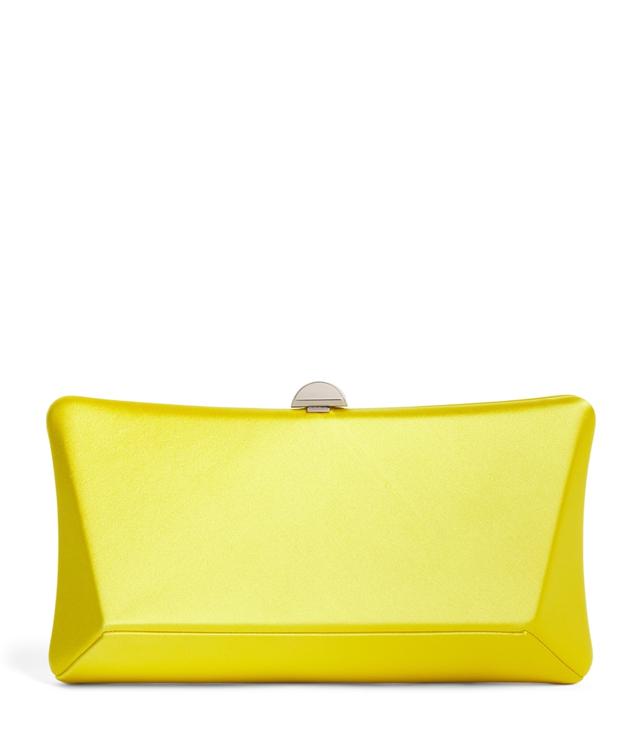 Satin Lally Clutch Bag 0573 LGHT YLLOW STIN Image 1