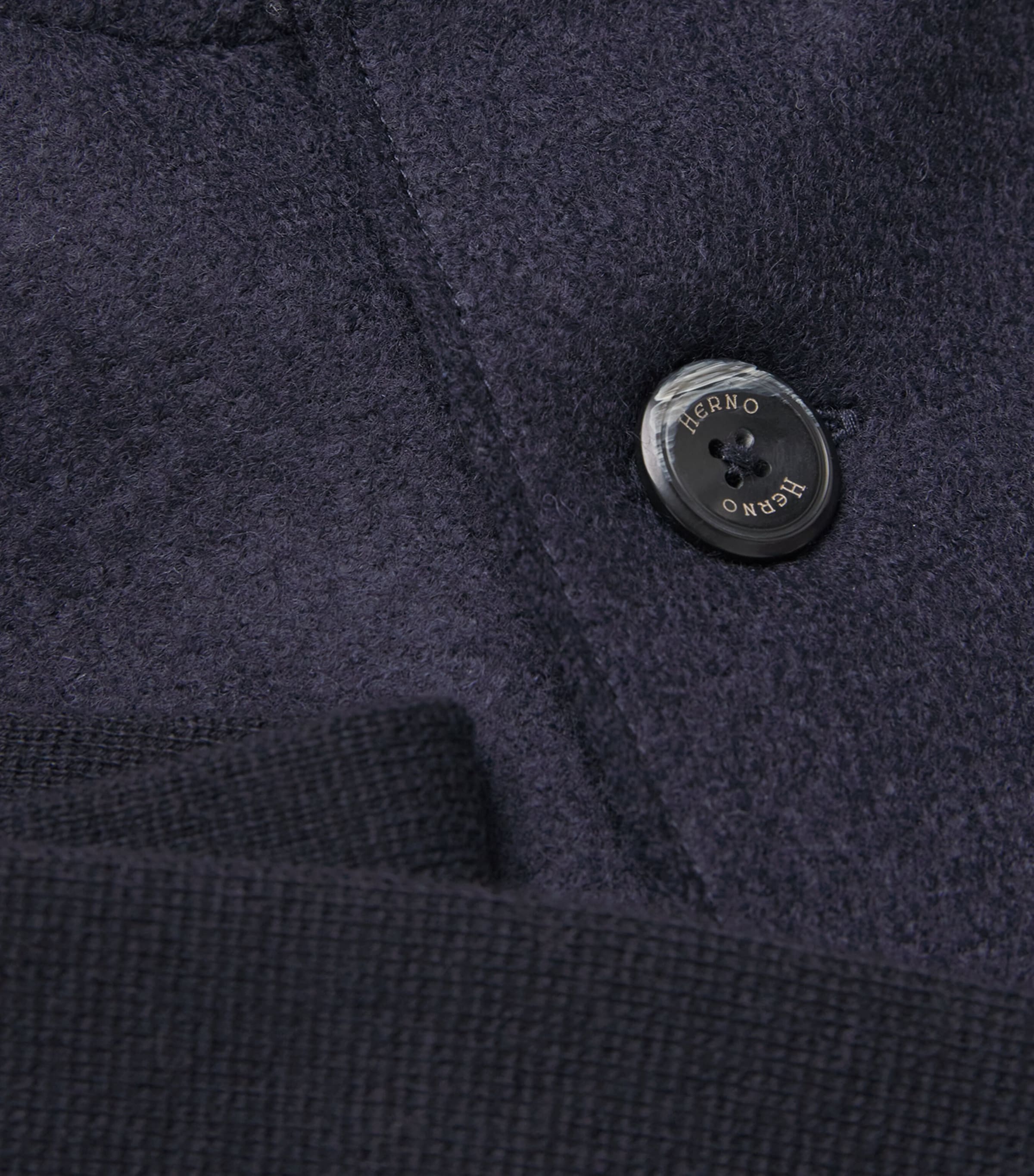 Virgin Wool Hybrid Button-Up Cardigan 9290DARK NAVY Image 5