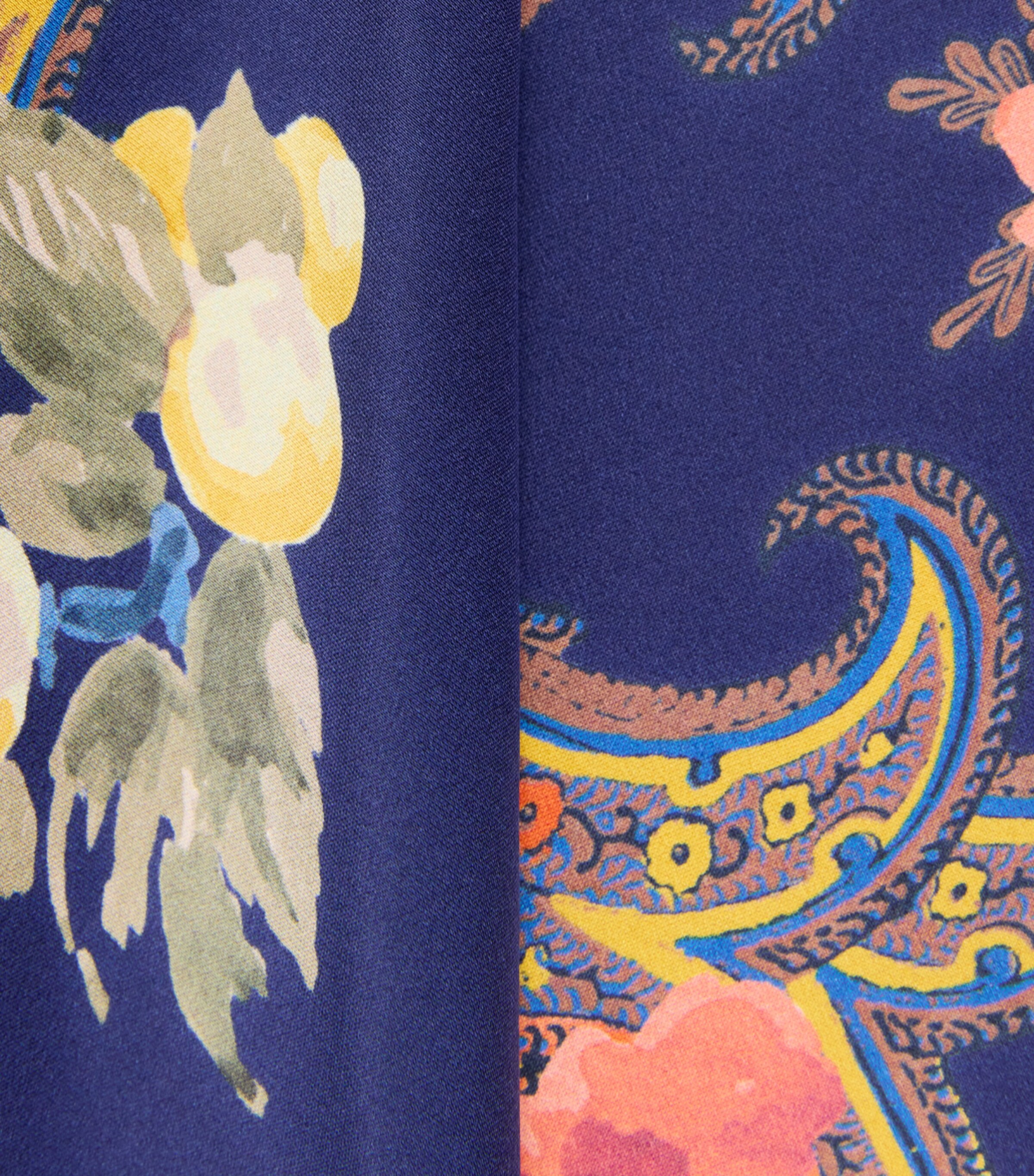 Etro Womens Silk Floral Paisley Print Maxi Skirt Print/blue Bs Image 6