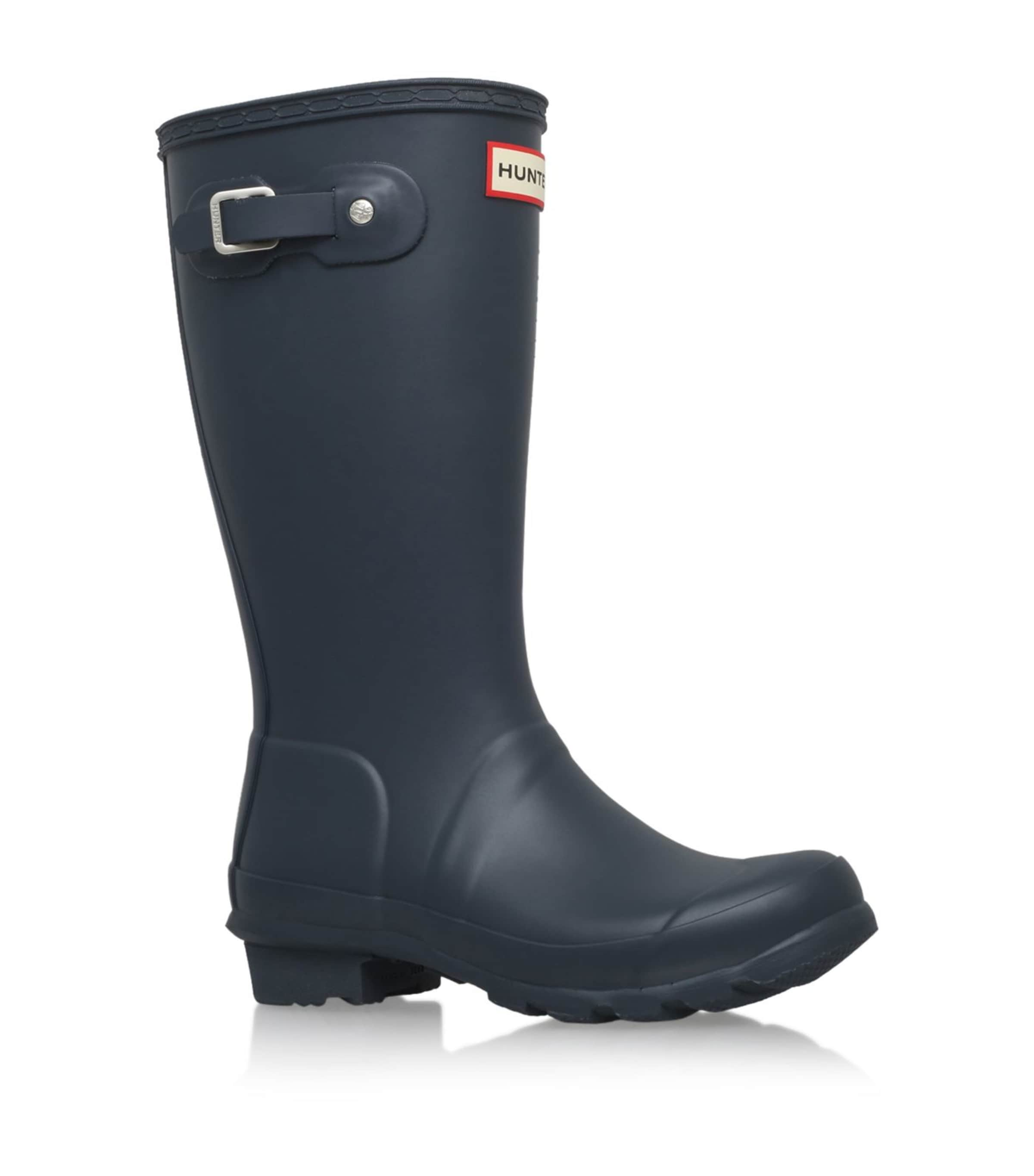 Shop Hunter Original Wellington Boots In Navy