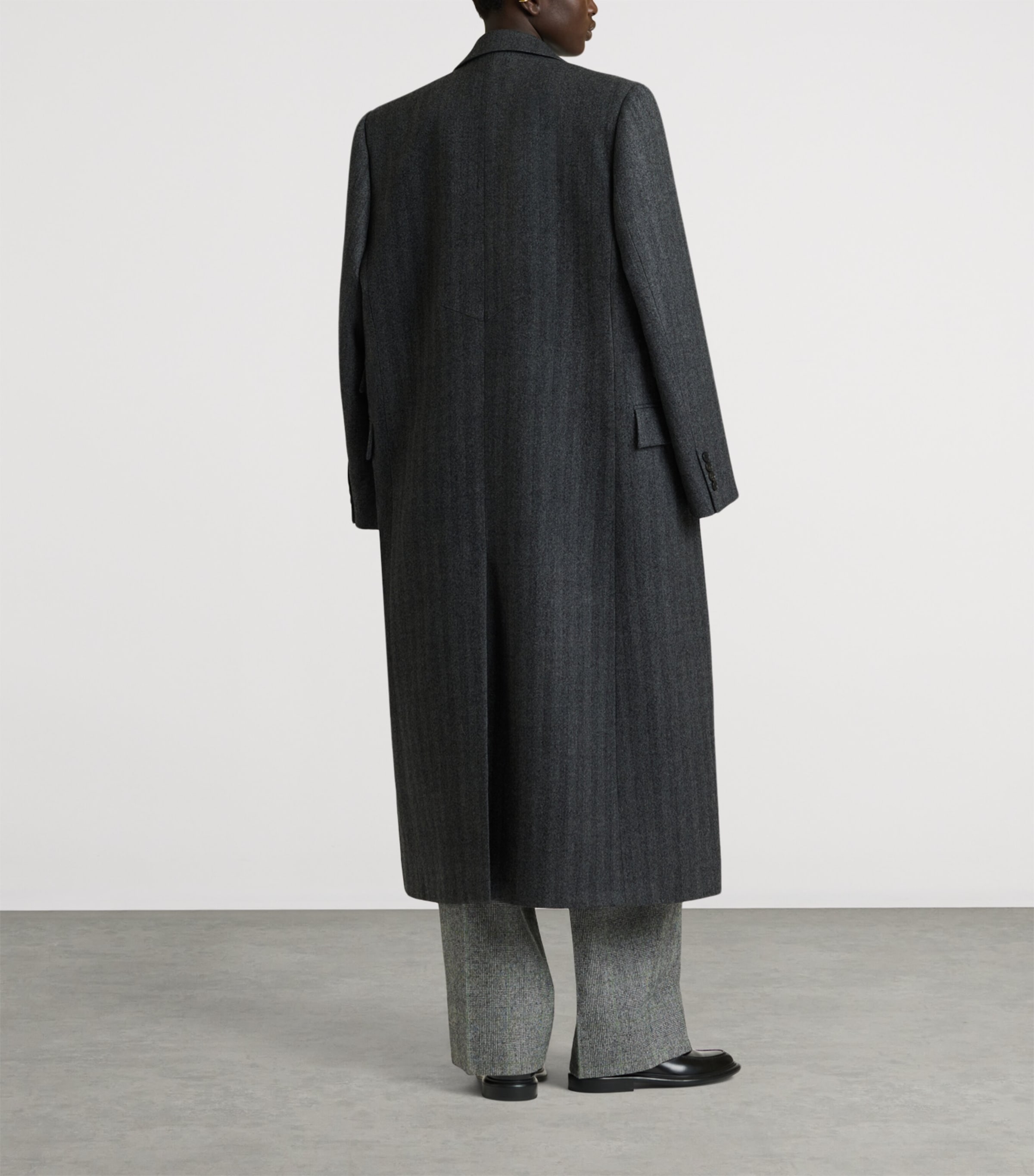 Givenchy Womens Wool Longline Coat Image 3