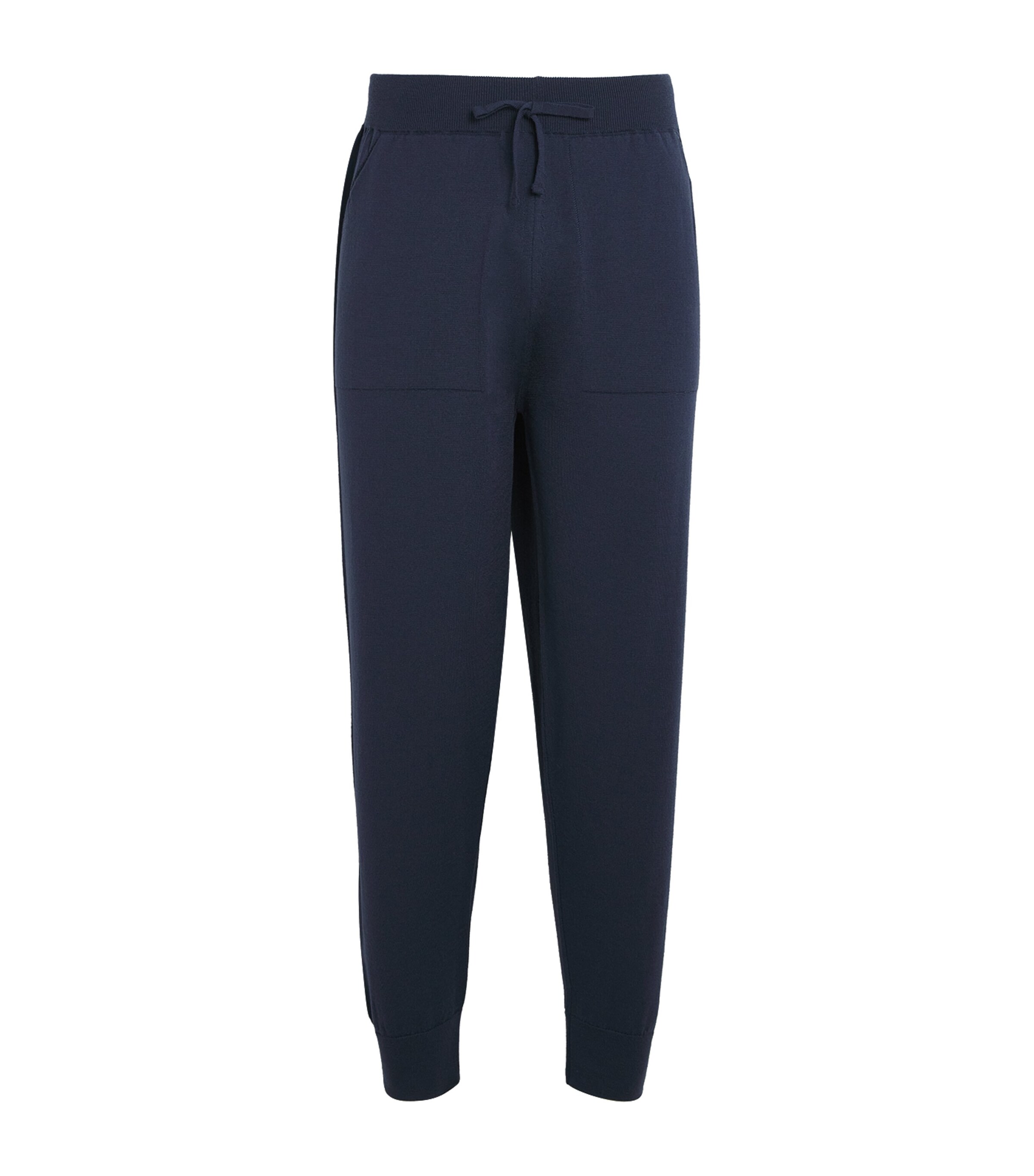 Merino Wool Drawstring Sweatpants SMOKE BLUE Image 1