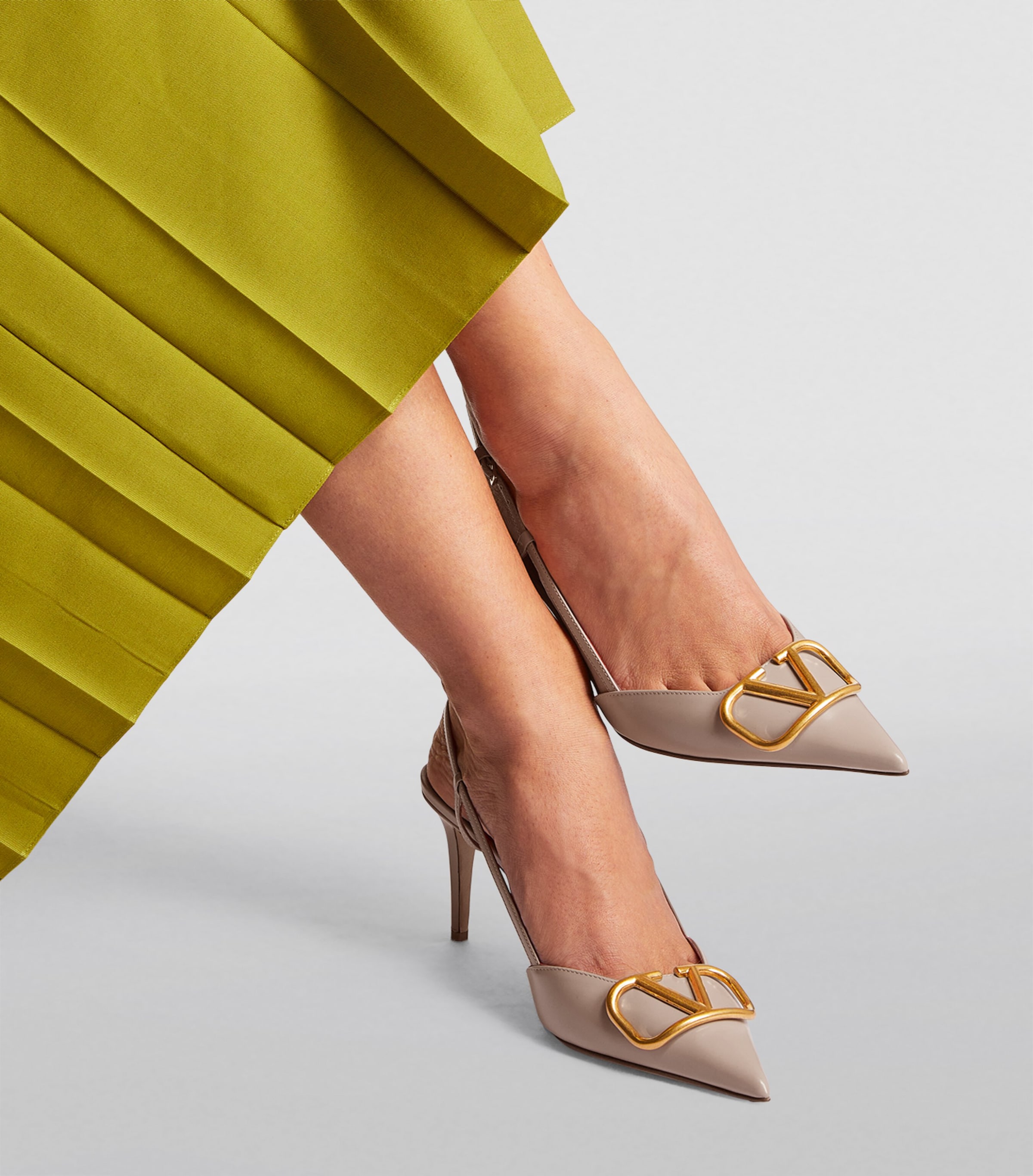 Valentino Garavani VLOGO Slingback Pumps 80 | Harrods AE